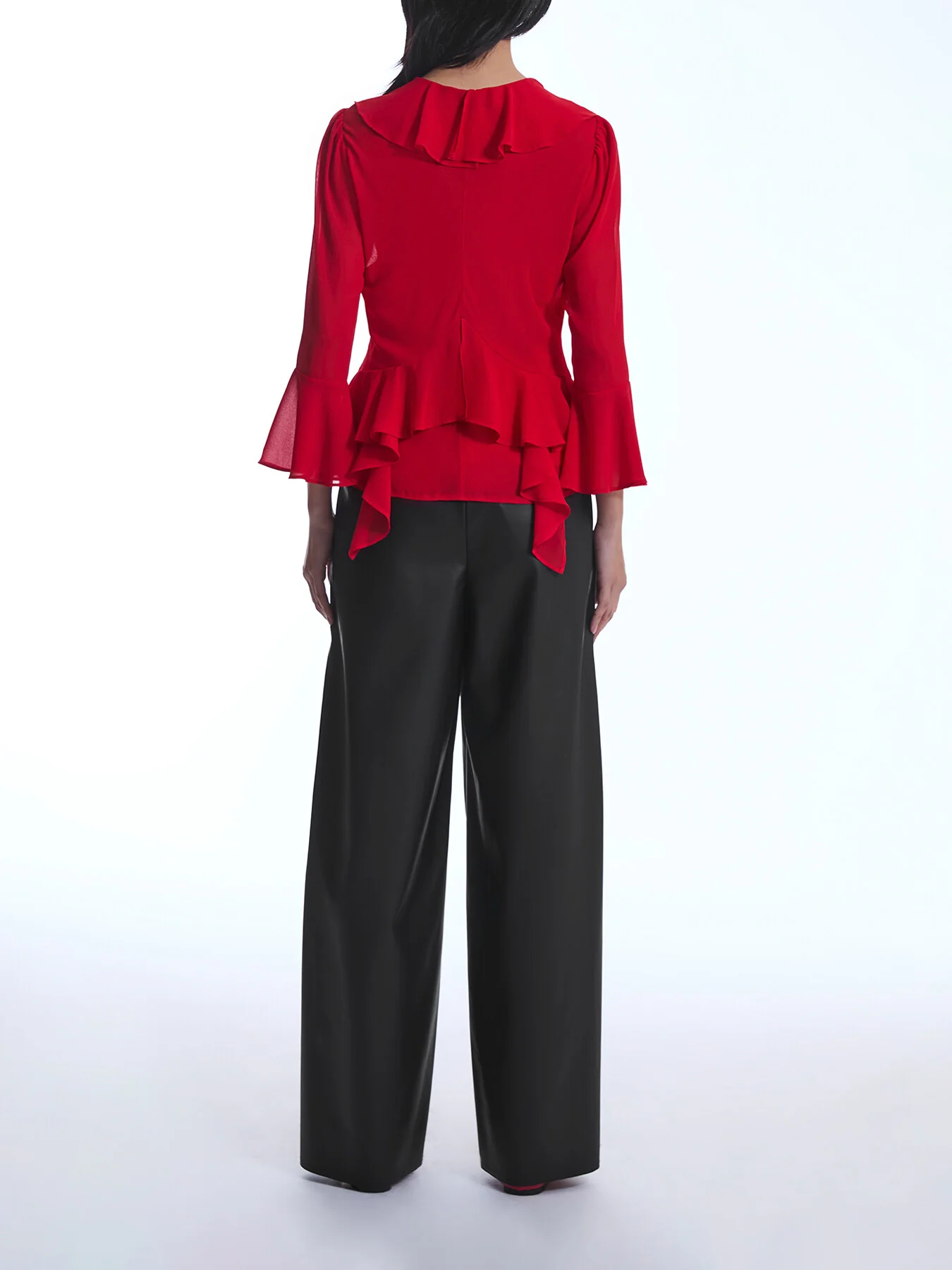 Chiffon Ruffle Shirt - Image 5