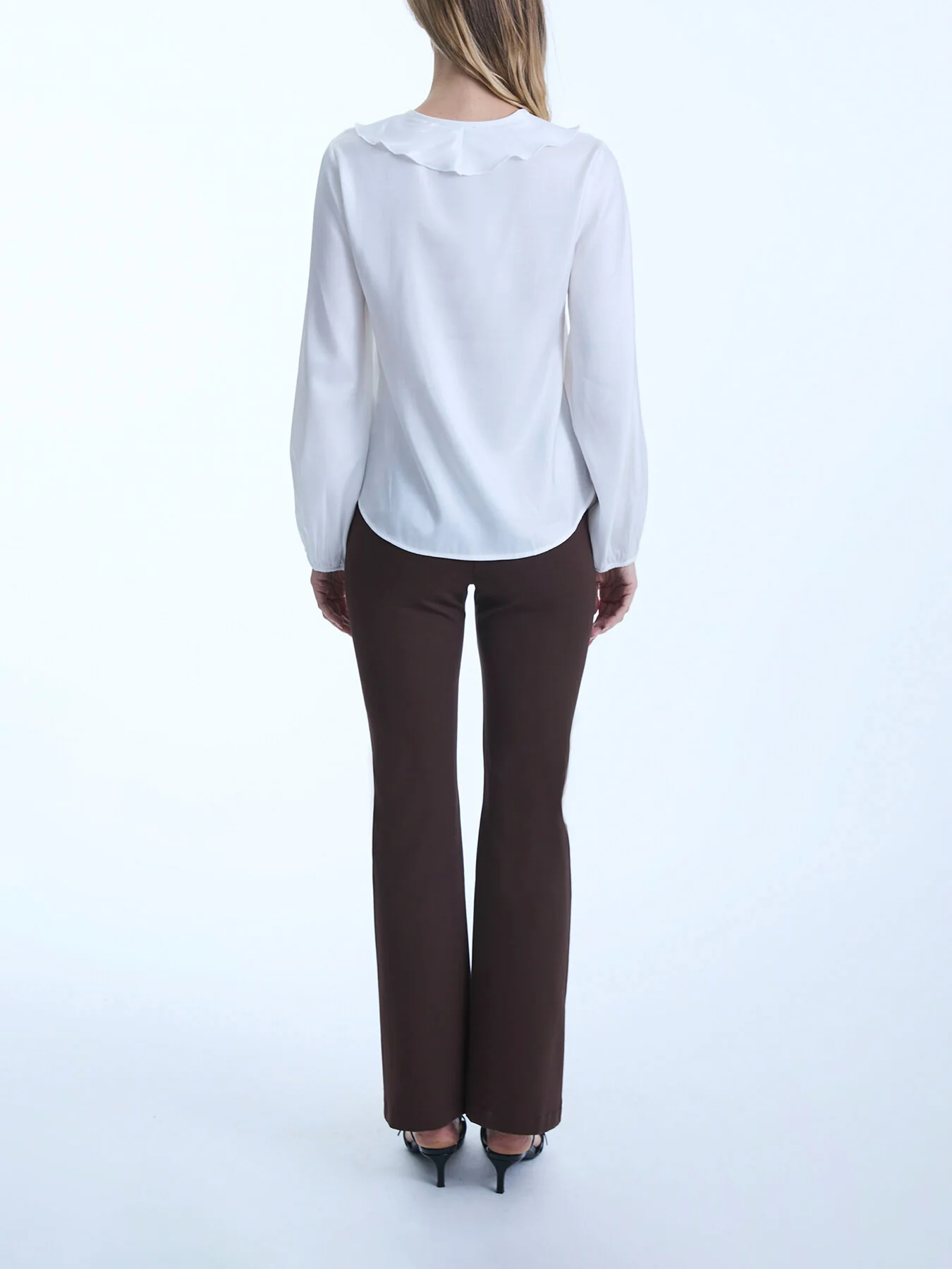 Ruffled V-neck Blouse - Image 4