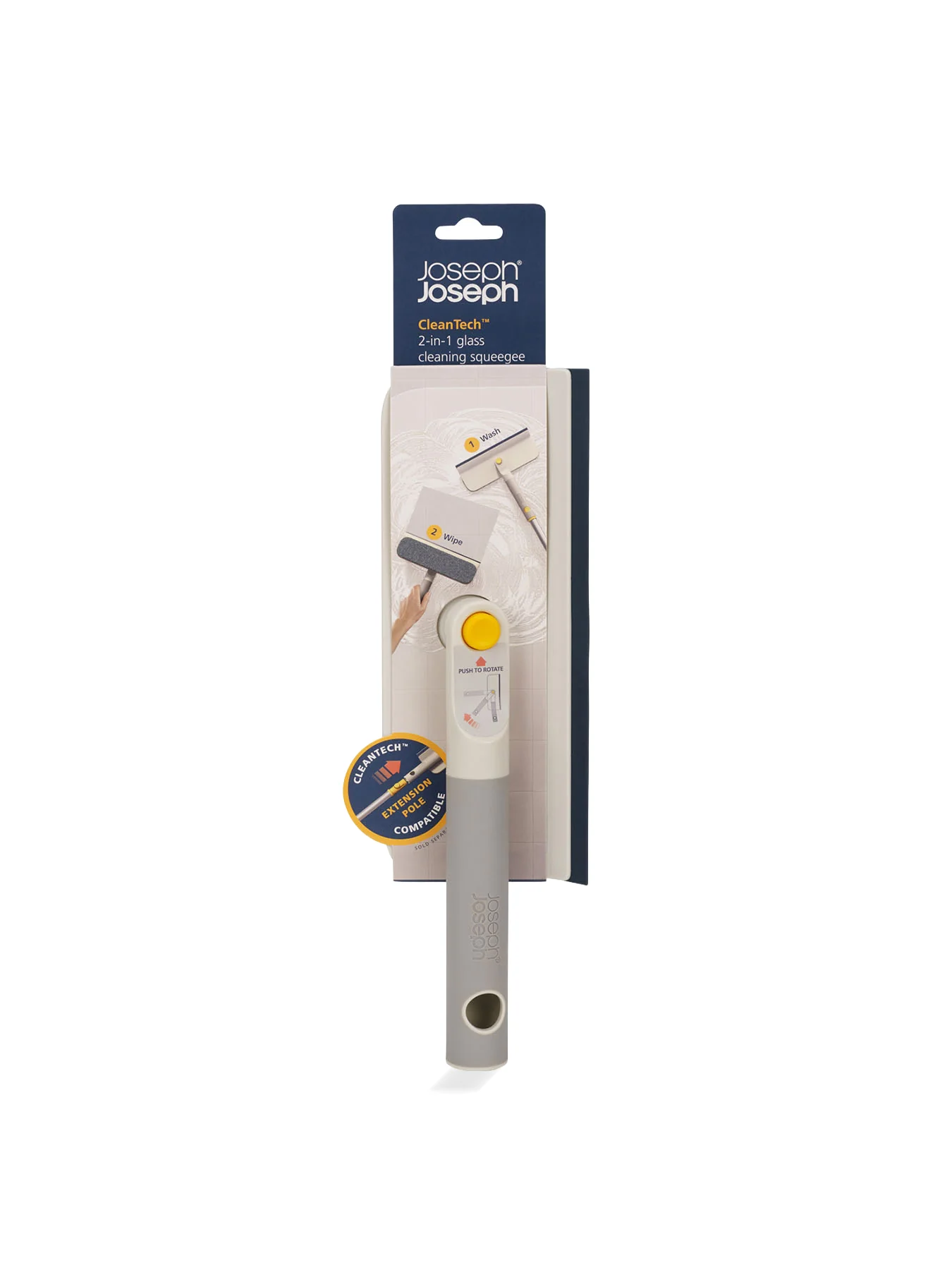 CleanTech 2-in-1 Glass Cleaning Squeegee