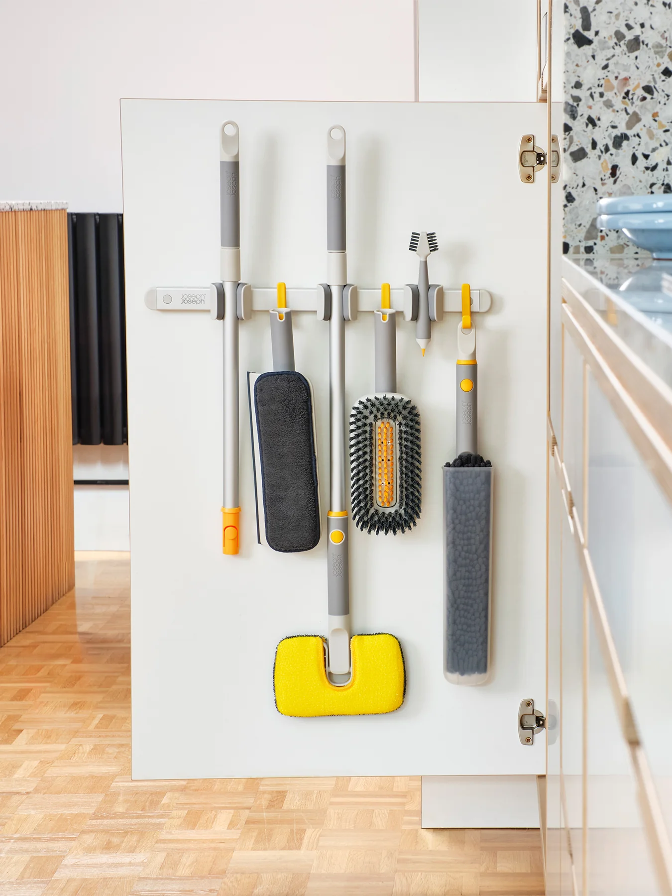 CleanTech Cleaning Tool Storage Rail Silver - Image 2