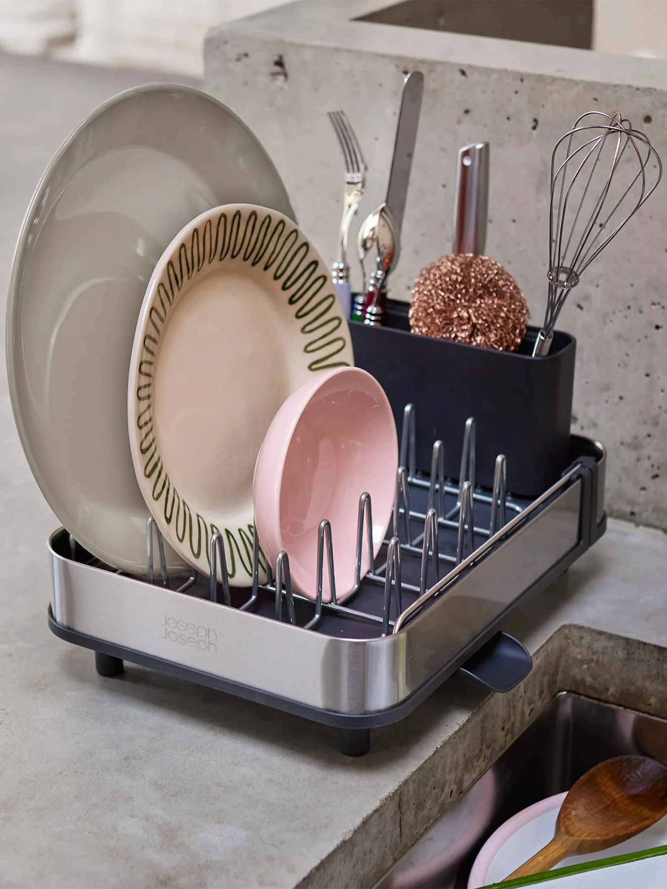 Extend Slim Steel Dish Rack Graphite - Image 2