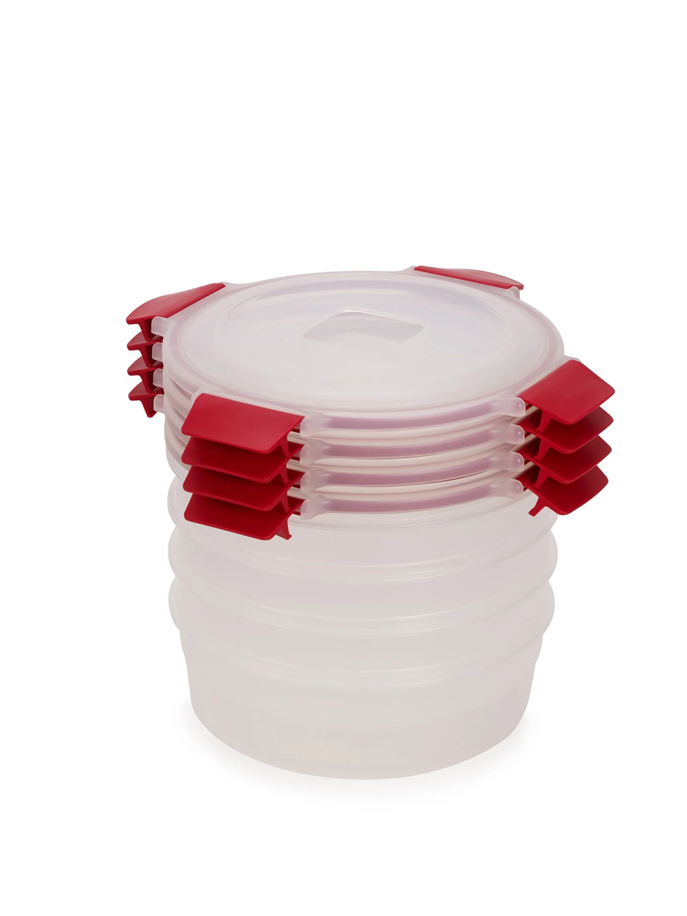 Nest Lock Boxes Round 4Piece 1L Red - Image 2
