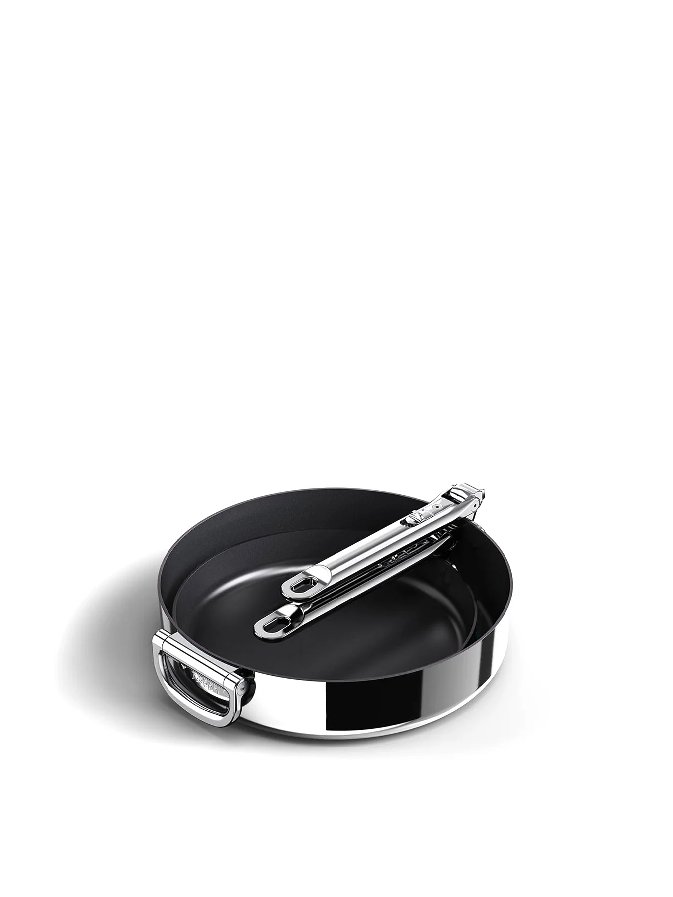 Space Steel Stainless Steel Set of 2 Fry Pan Set