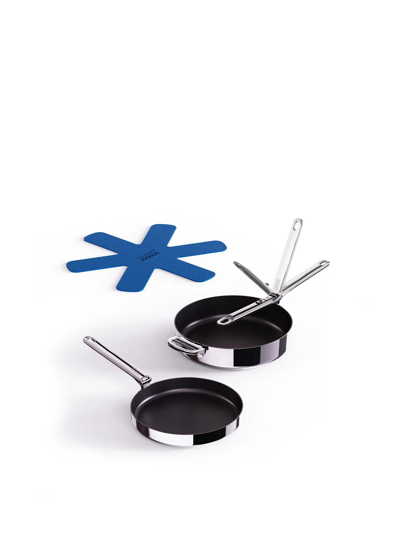 Space Steel Stainless Steel Set of 2 Fry Pan Set - Image 4