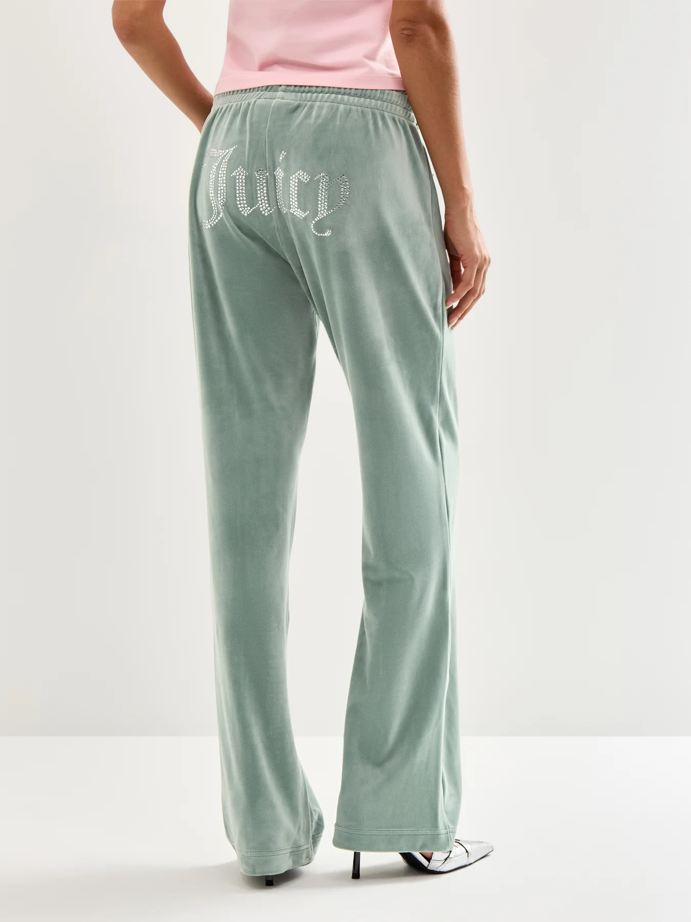 Tina Sweat Pants Diamante in Chinois Green - Image 5