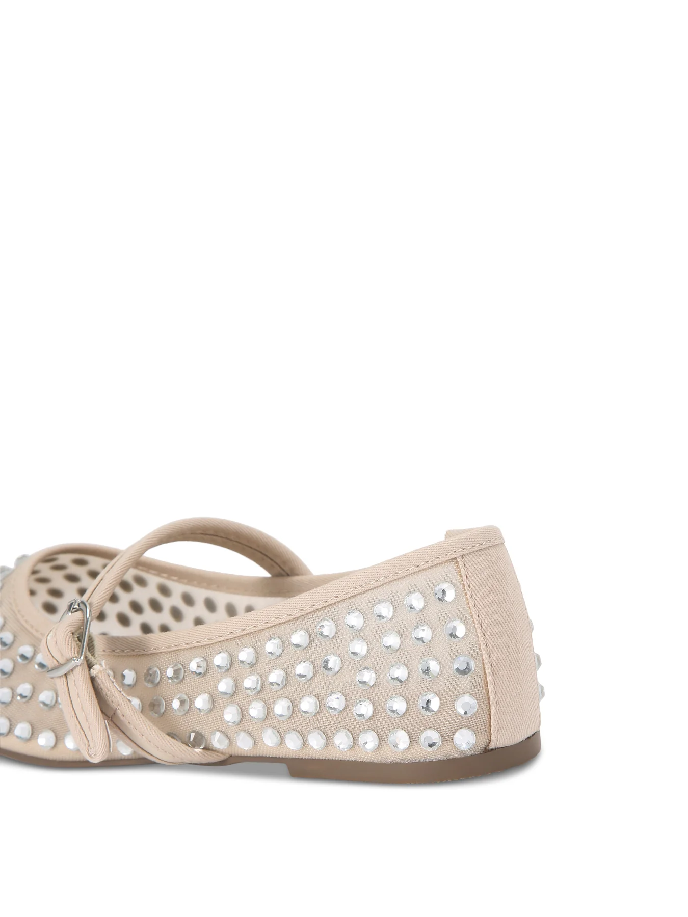 Nina Mesh Gem Blush Ballet Flats - Image 3