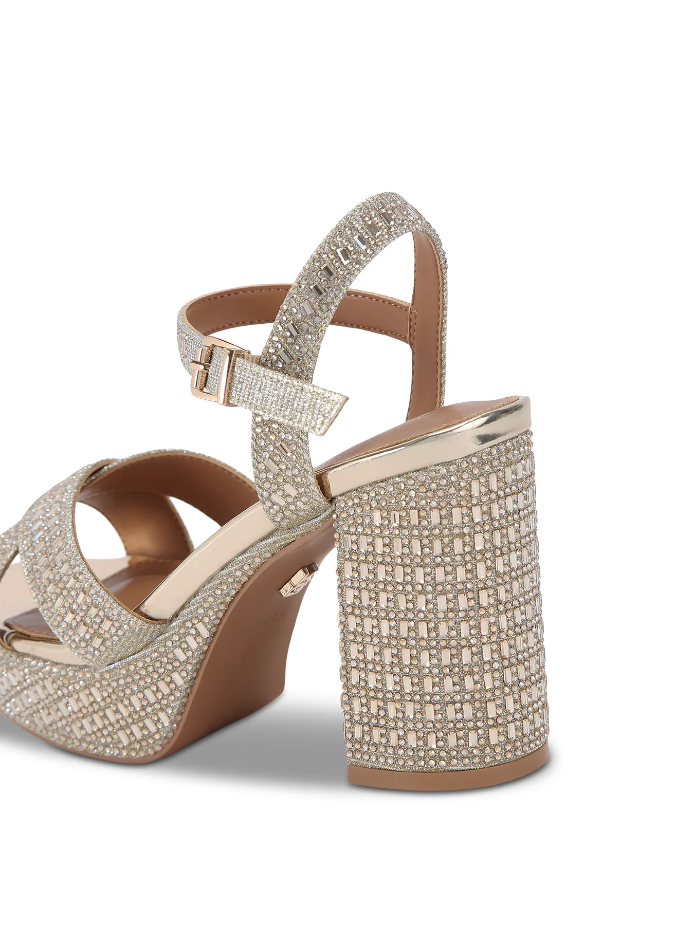 Fleur Gold Platform Heels - Image 3