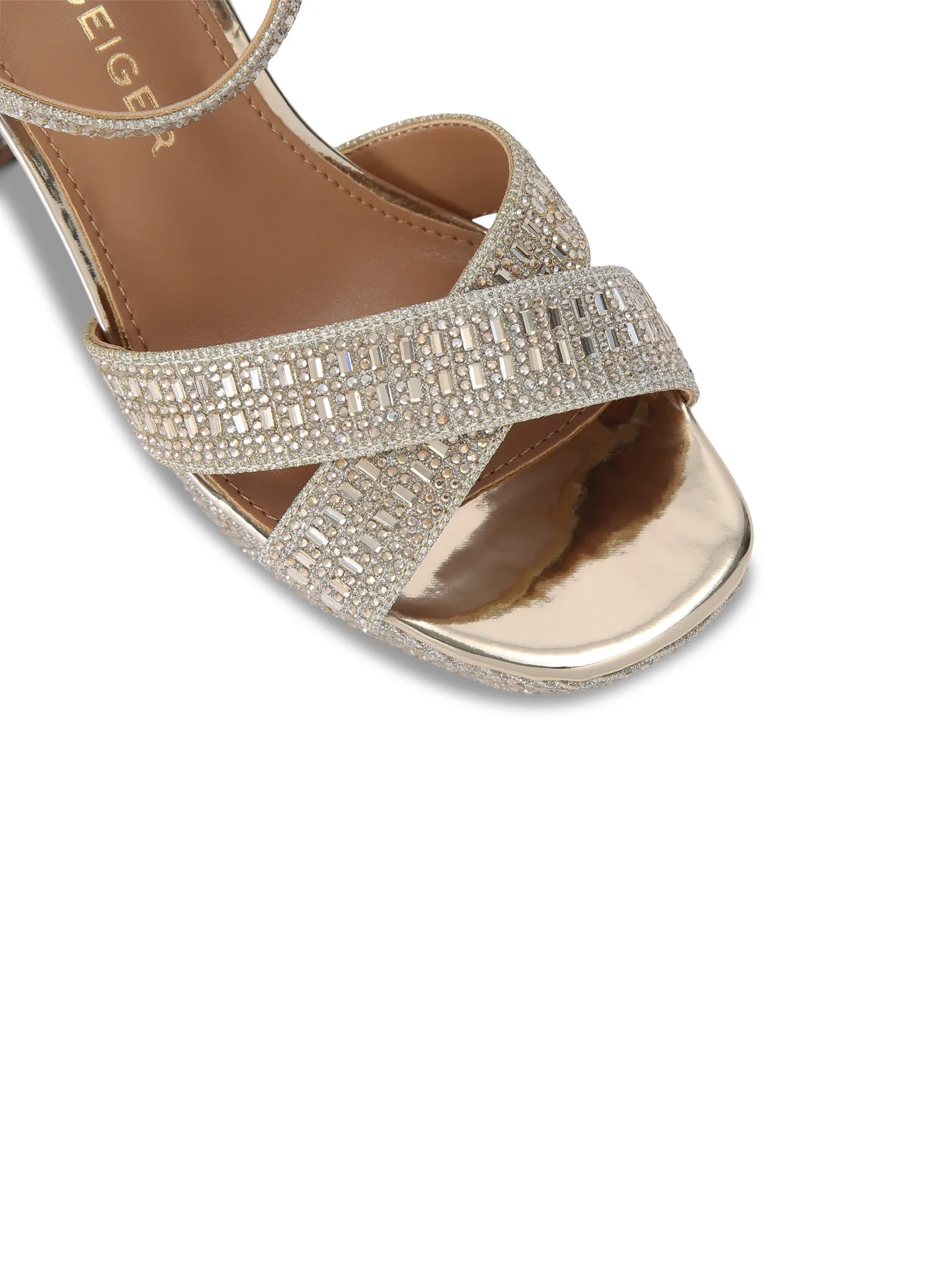 Fleur Gold Platform Heels - Image 4