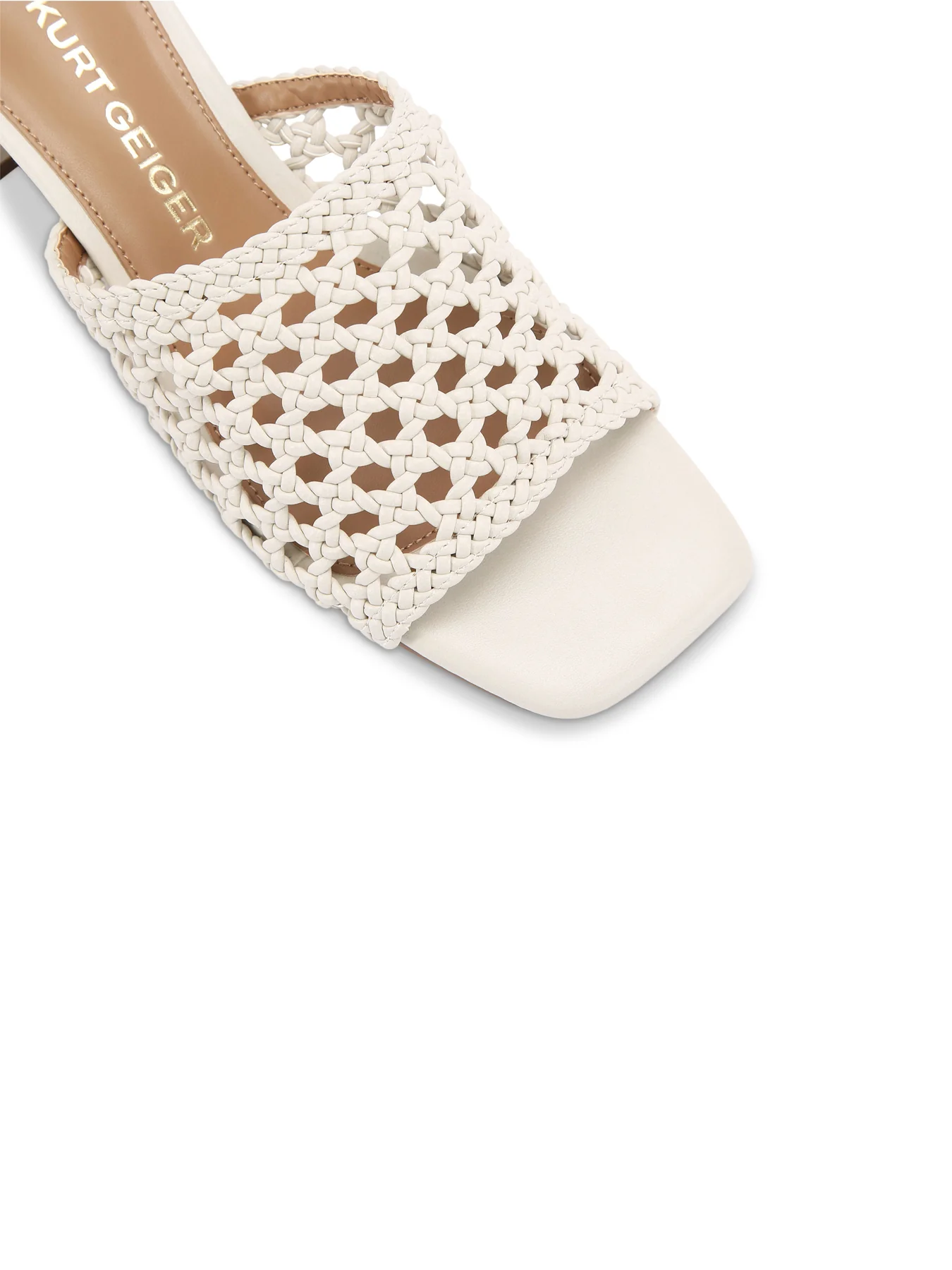 Remi White Block Heel Sandal - Image 4