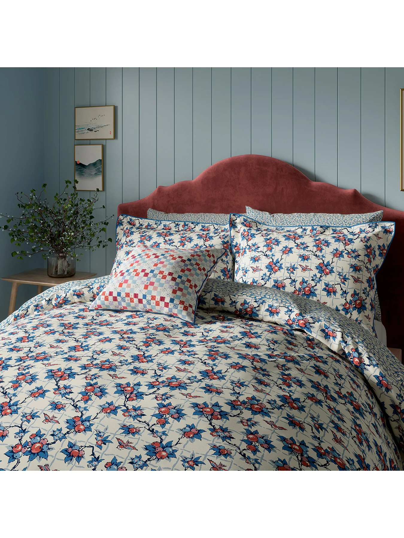 Berry Grove Pillowcase Pair Standard Blue - Image 4