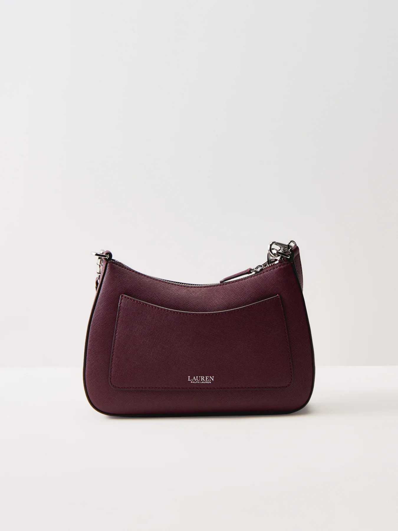 Danni Medium Leather Shoulder Bag Dark Garnet - Image 2