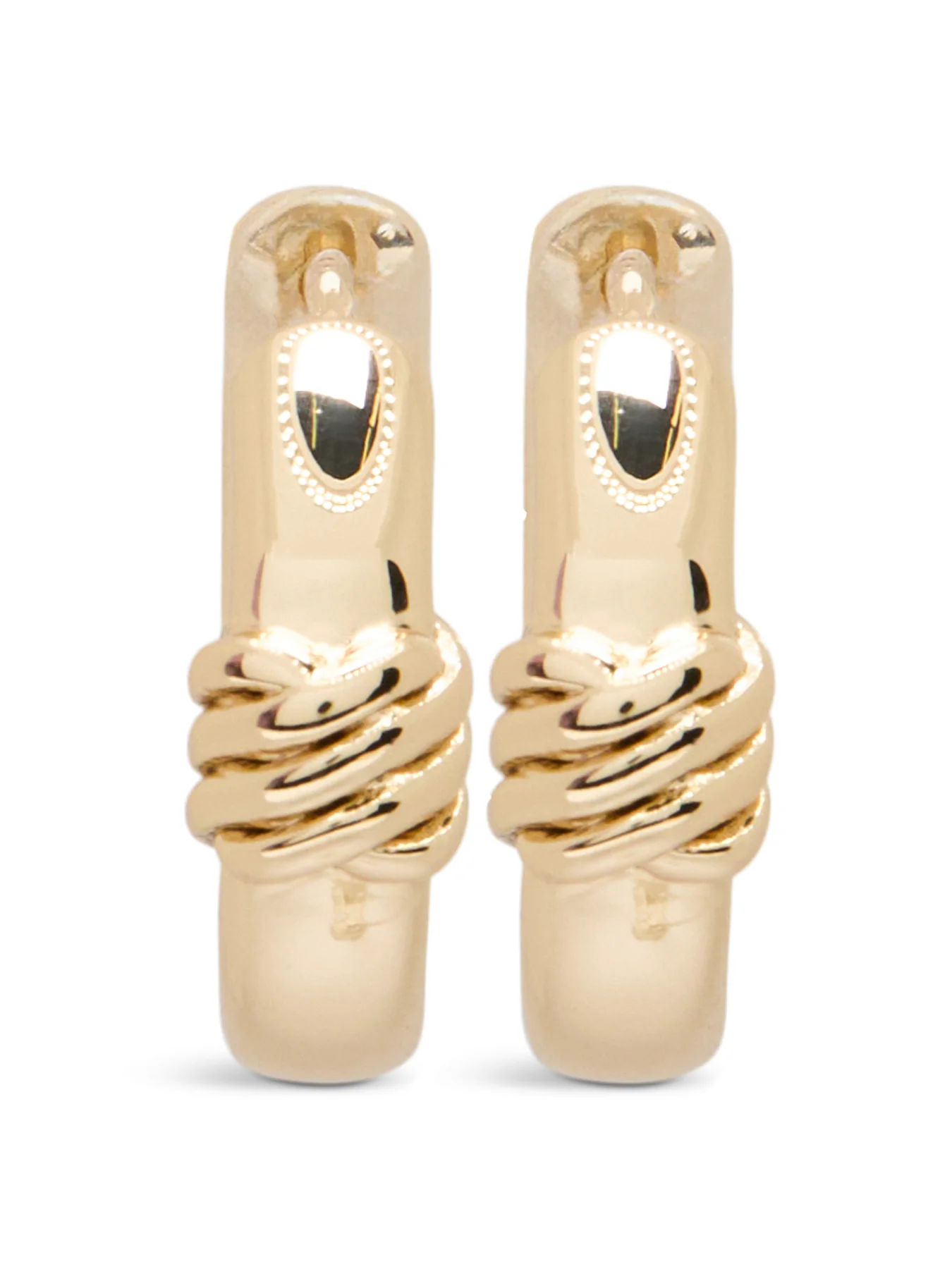 Pe 15Mm Huggie Hoop-Gld Earrings