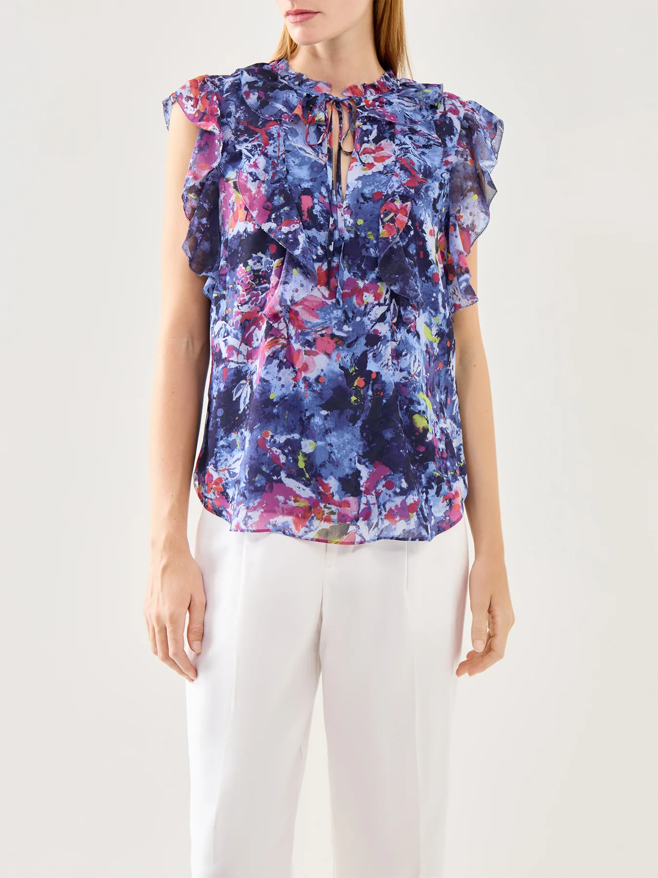 Perlette Floral Ruffle Blouse - Image 4