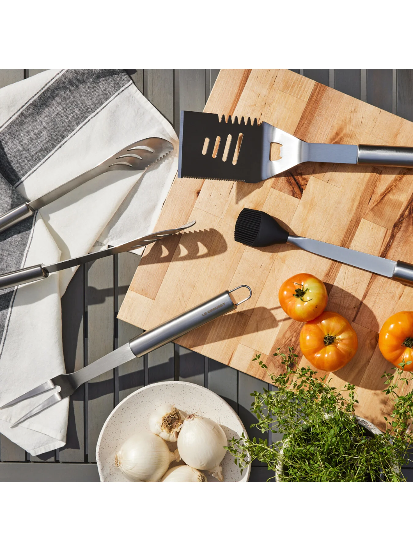 BBQ Stainless Steel Slotted Turner Spatula - Image 4