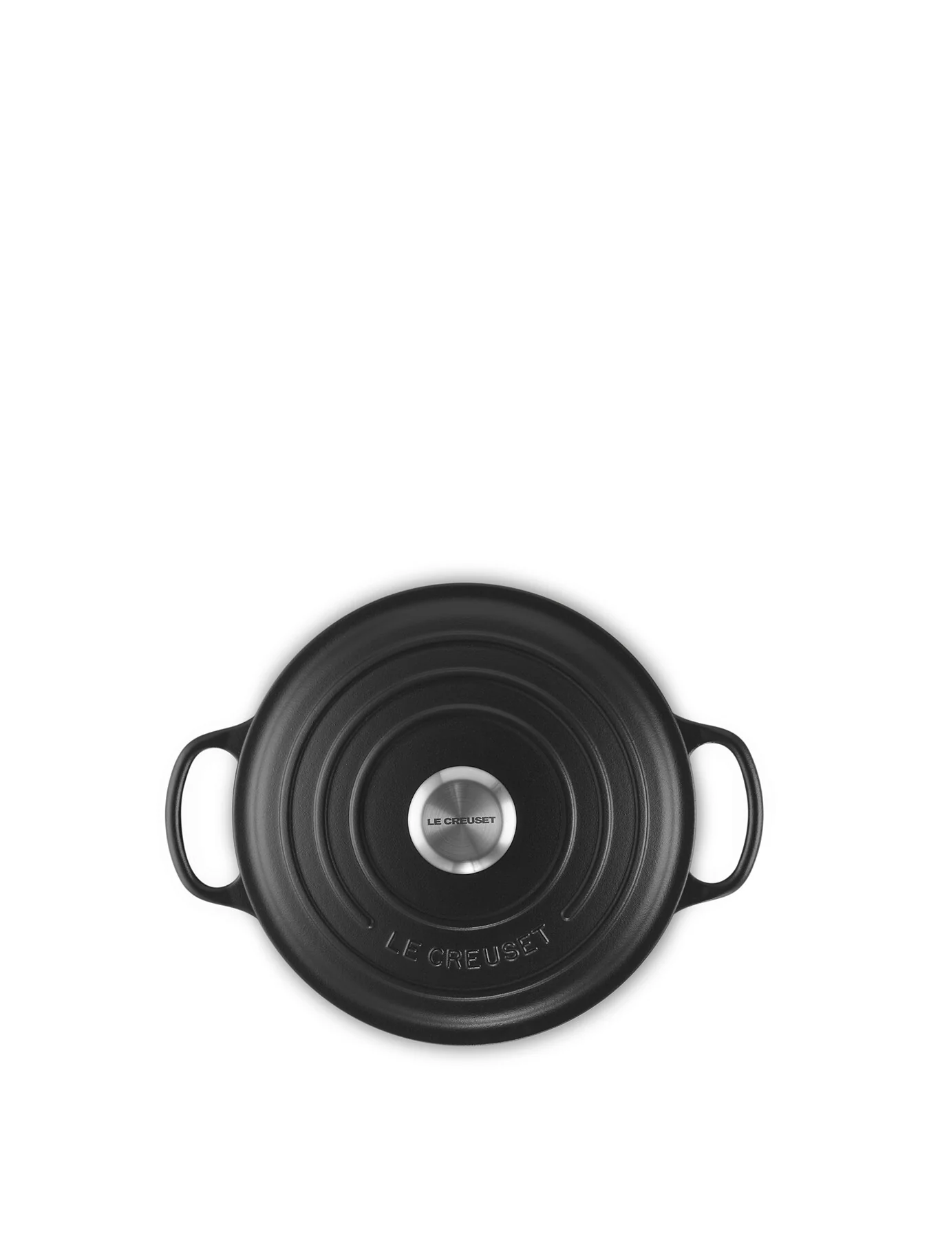 Round Casserole Dish Satin Black 24cm - Image 3