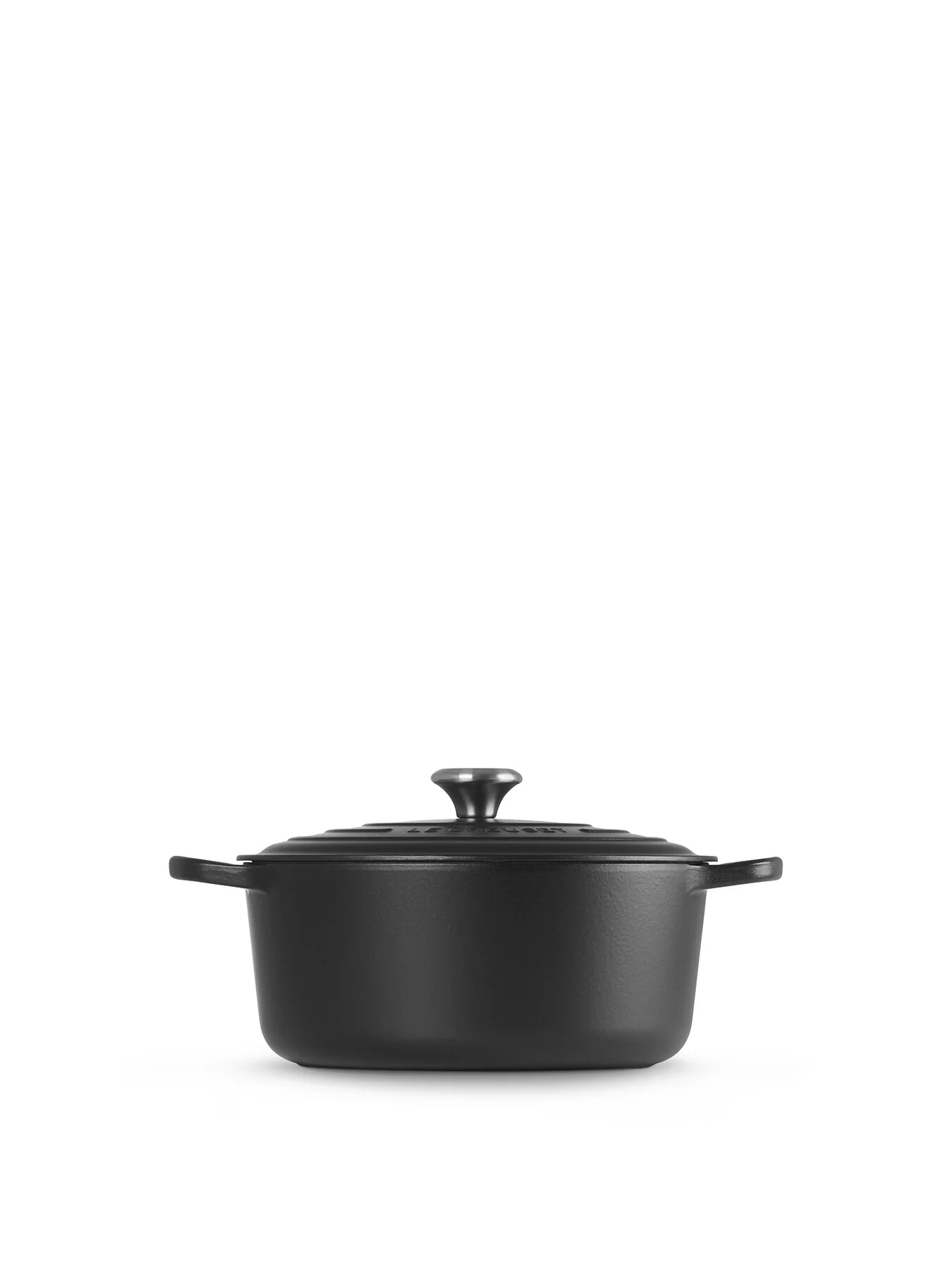Round Casserole Dish Satin Black 28cm - Image 4