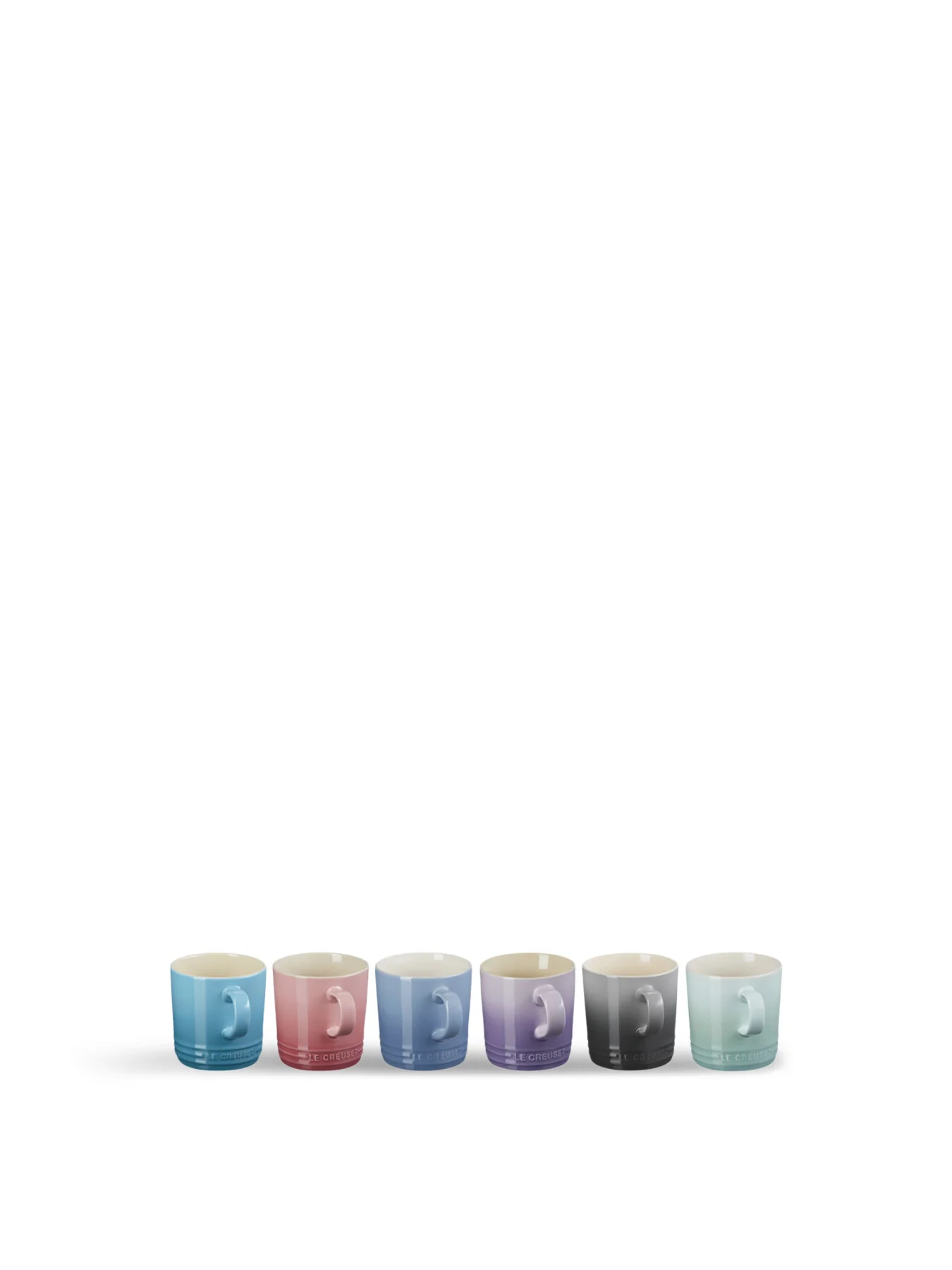 Set of 6 Pastel Mugs 350ml