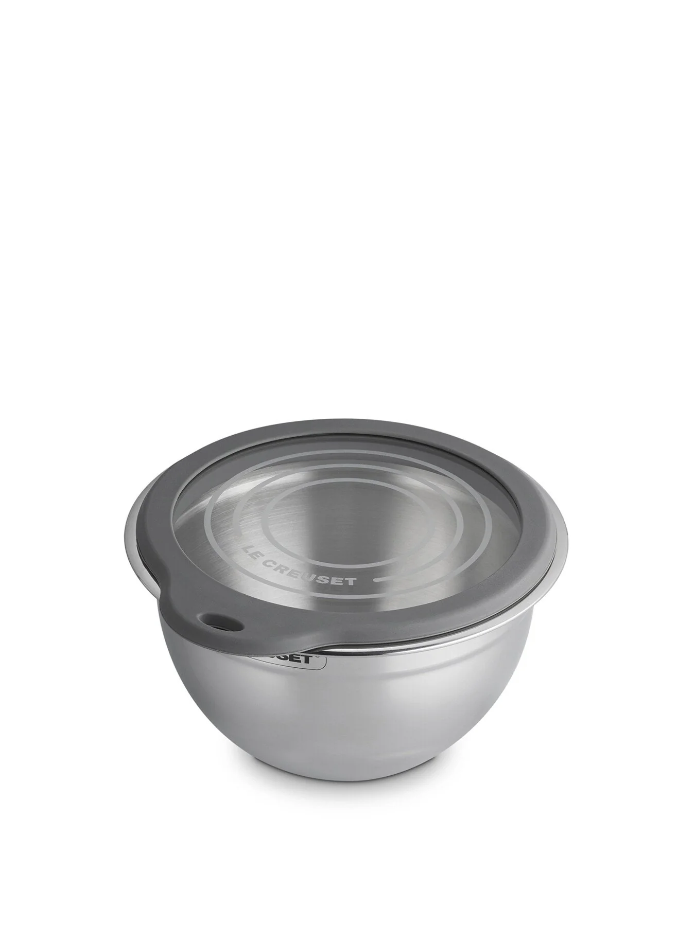 Stainless Steel Mixing Bowl with Glass Lid - Image 2