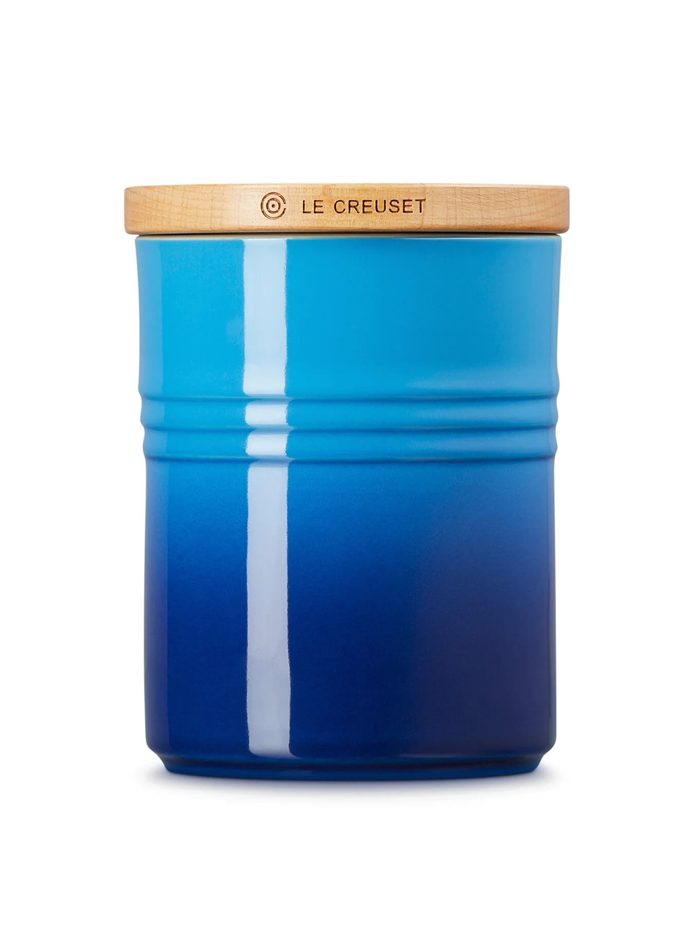 Stoneware Medium Storage Jar with Wooden Lid - Image 3