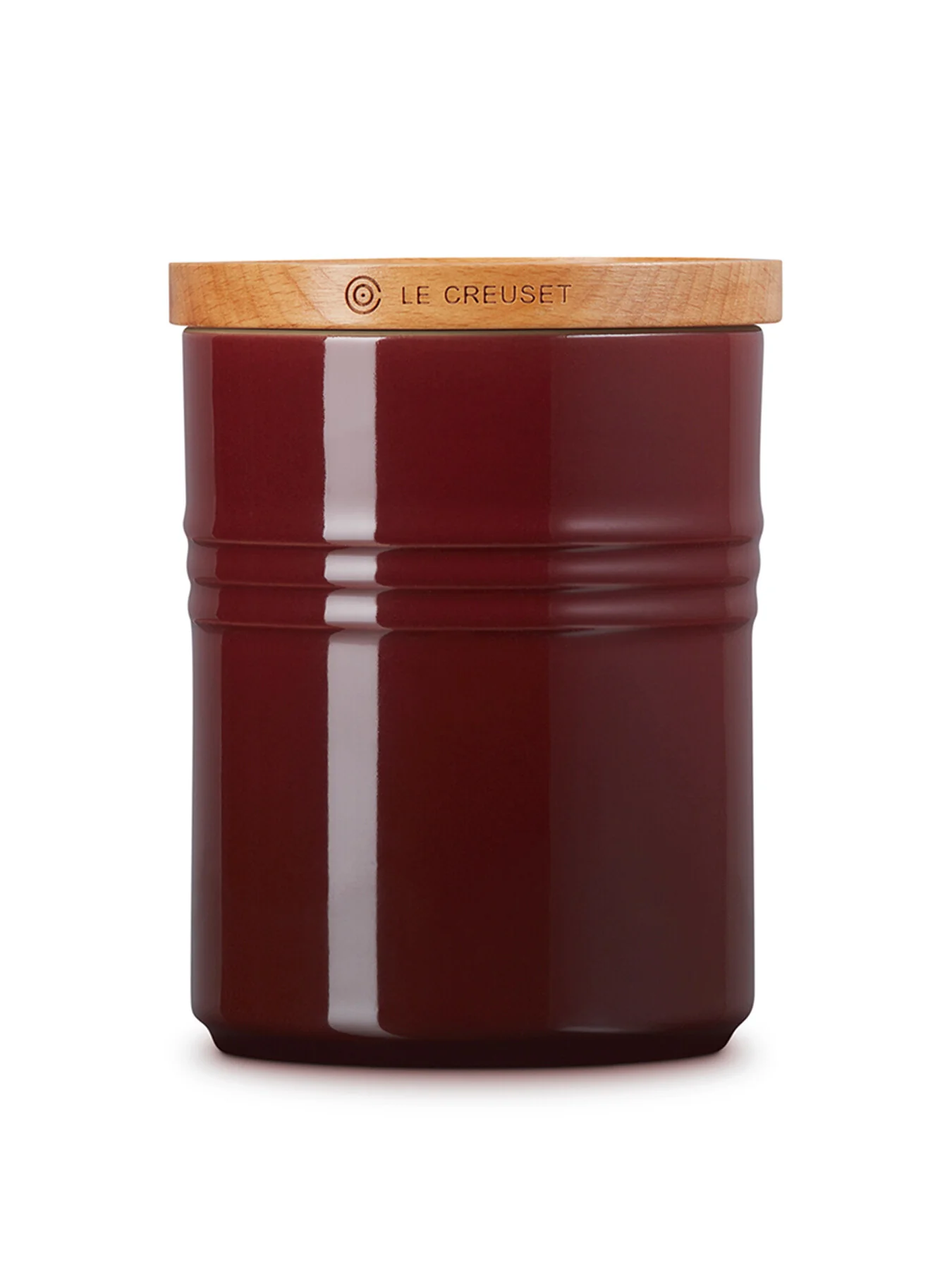 Stoneware Medium Storage Jar with Wooden Lid - Image 3