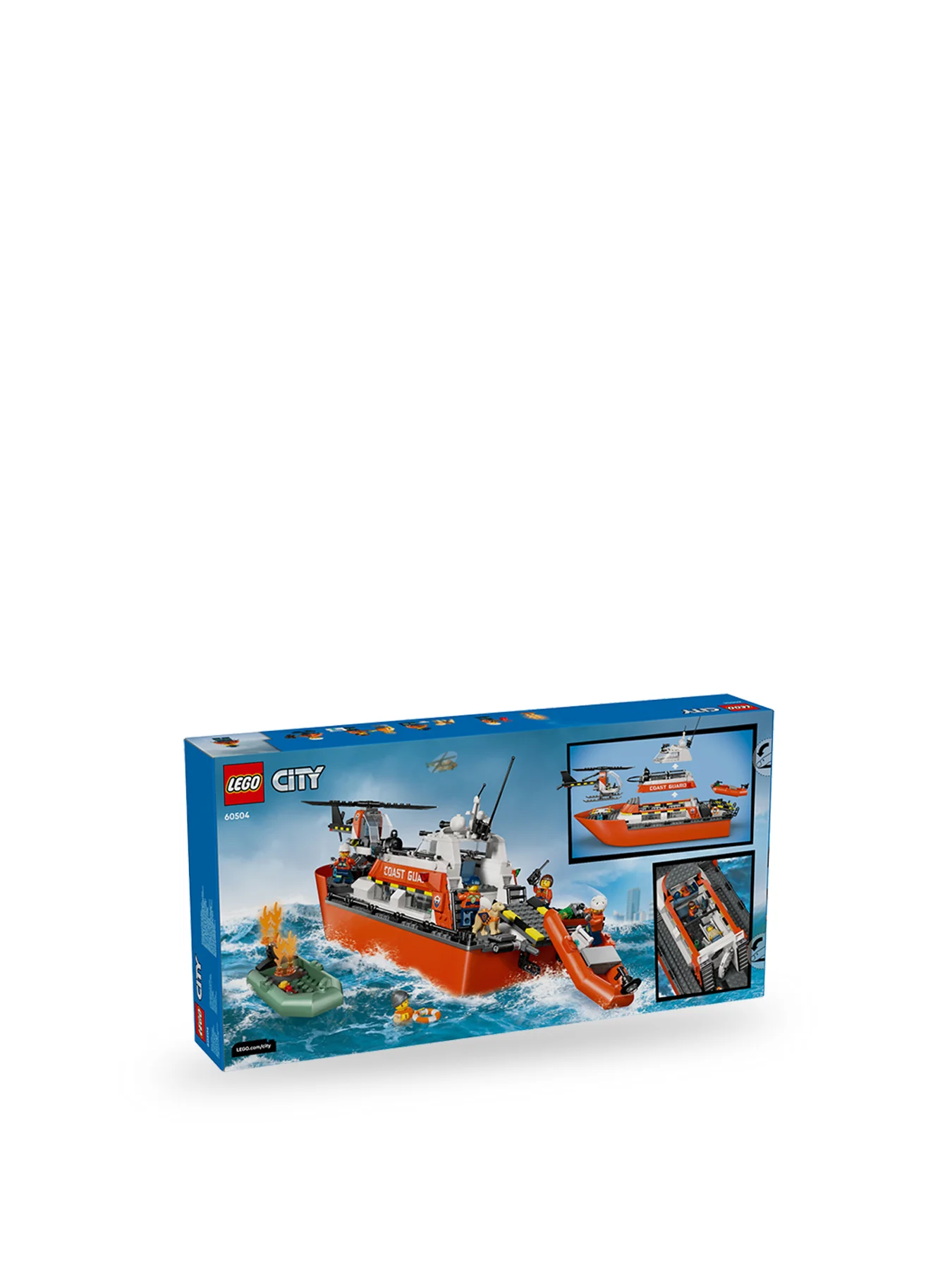 City Coast Guard Rescue Boat and Helicopter Set 60504