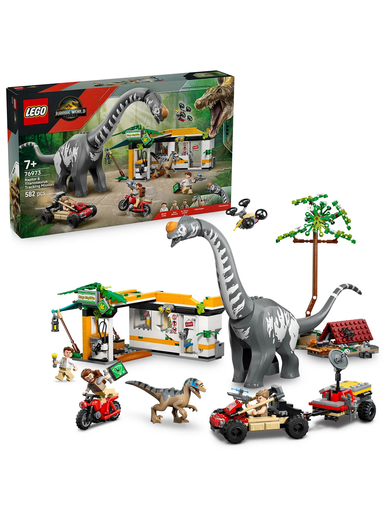 Jurassic World Raptor & Titanosaurus Tracking Mission 76973 - Image 2