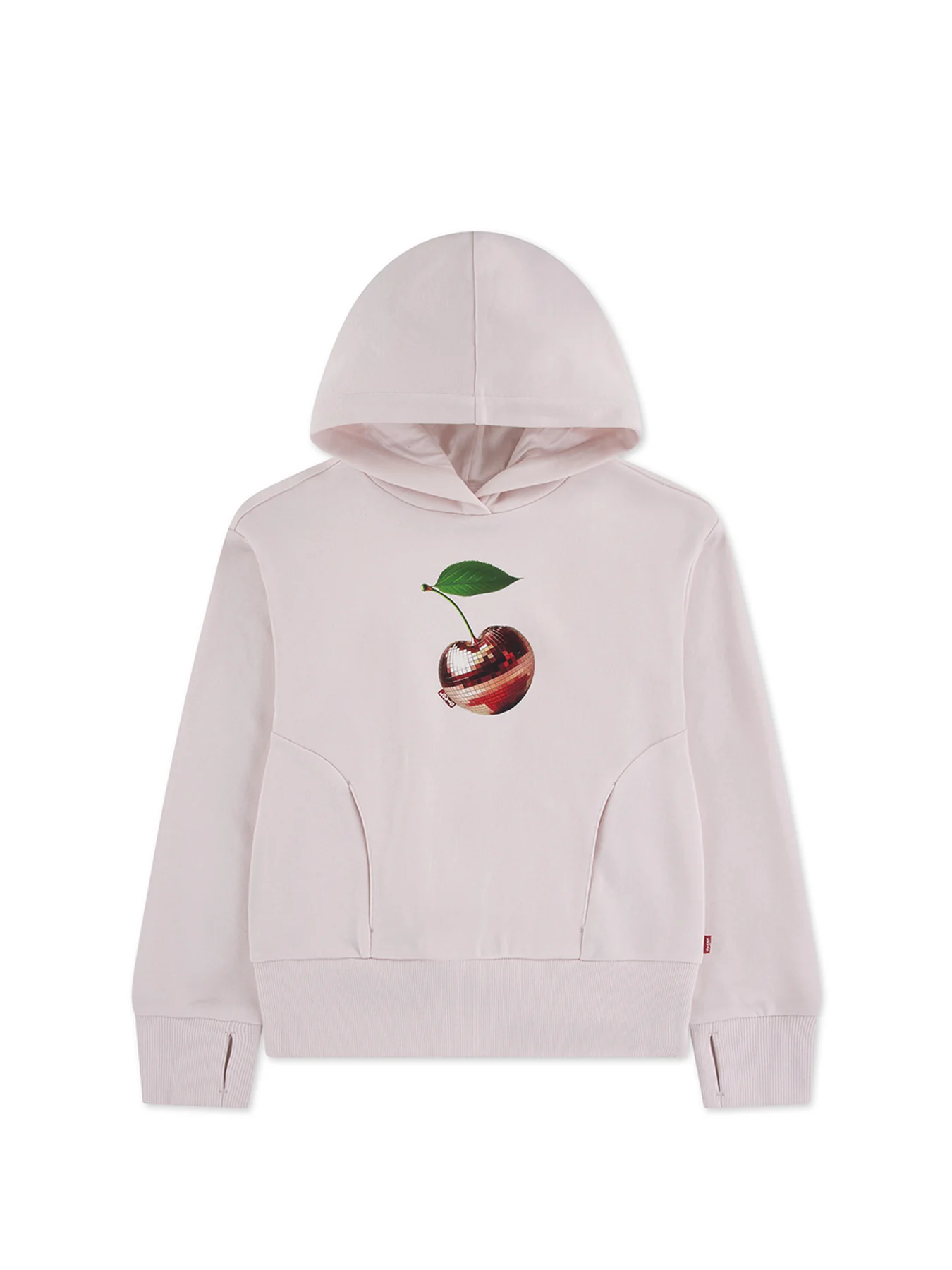 Kids' Disco Cherry Hoodie Pink