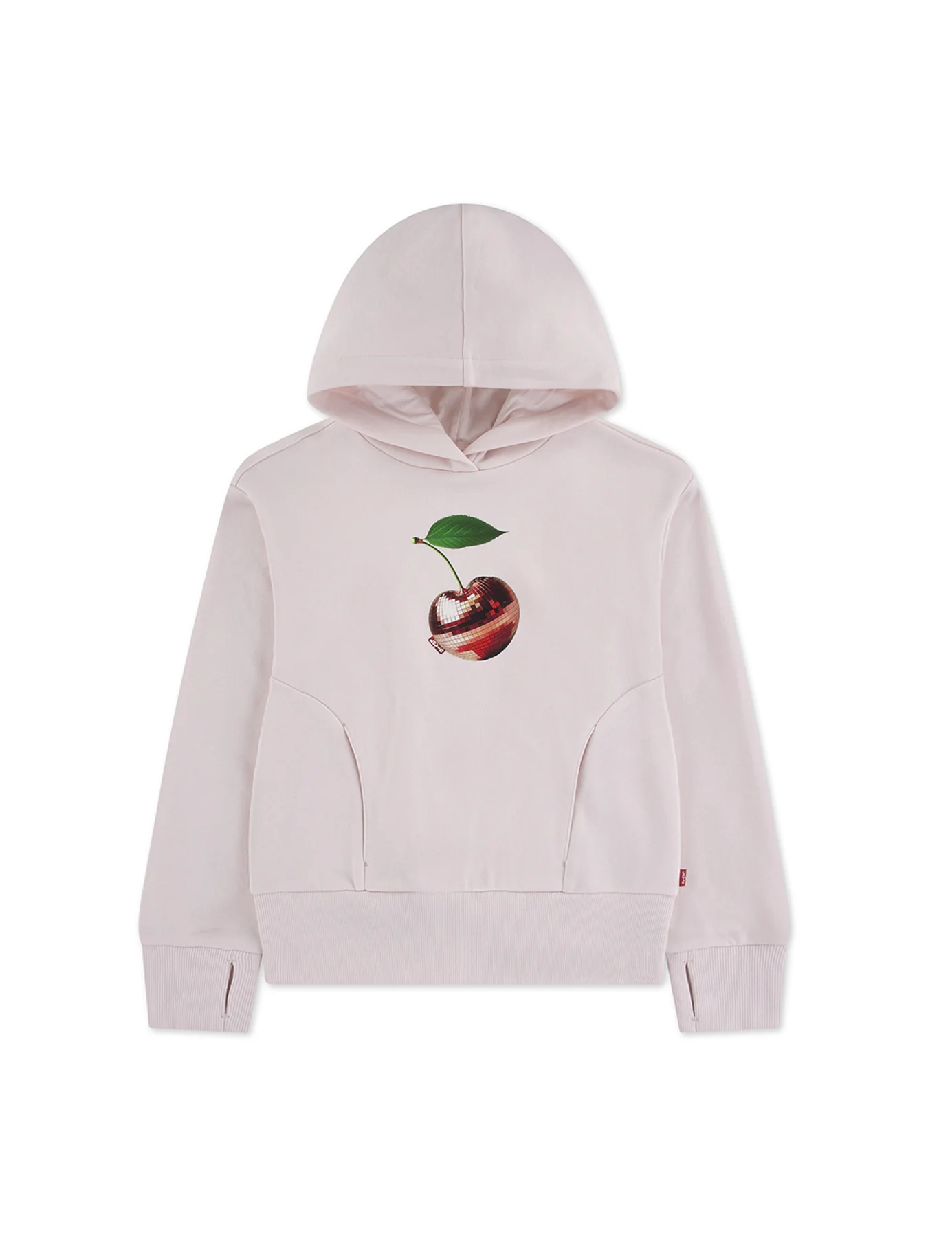 Kids' Disco Cherry Hoodie Pink