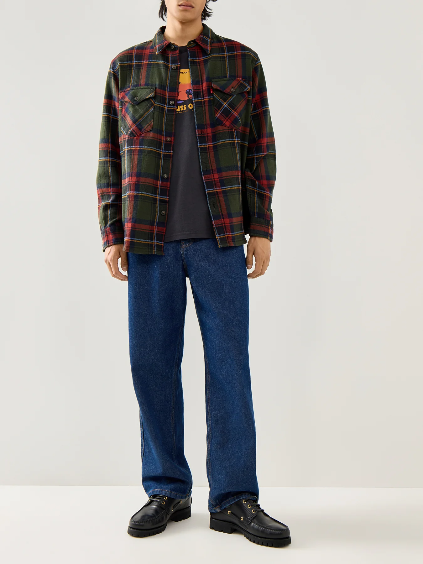 Relaxed Fit Western Check Shirt Herman Plaid Duff - Image 2