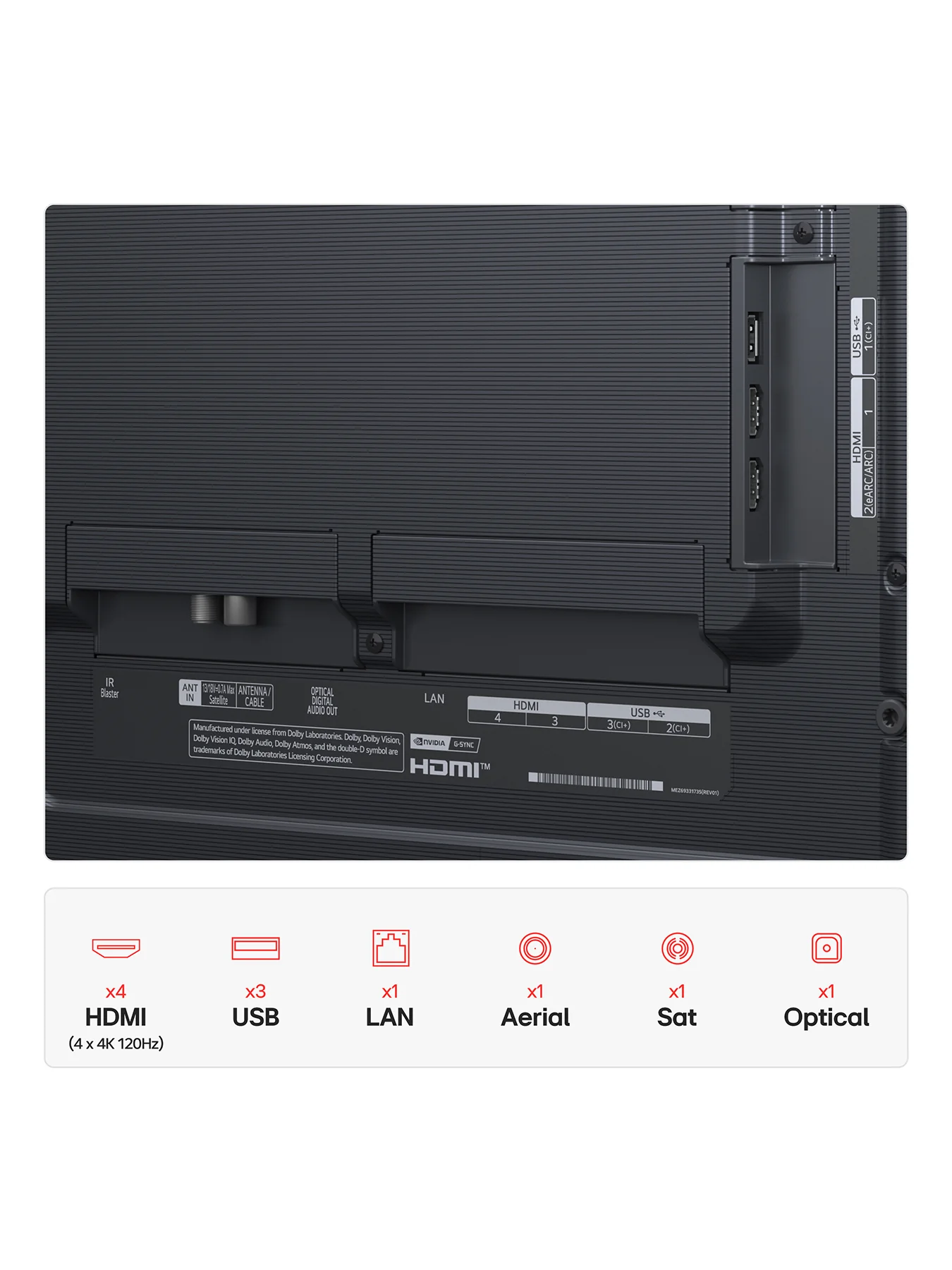 OLED55G54LW 55 Inch OLED Evo AI 4k HDR Ultra Smart TV with Dolby Atmos Wall Mount Version 2025 - Image 3
