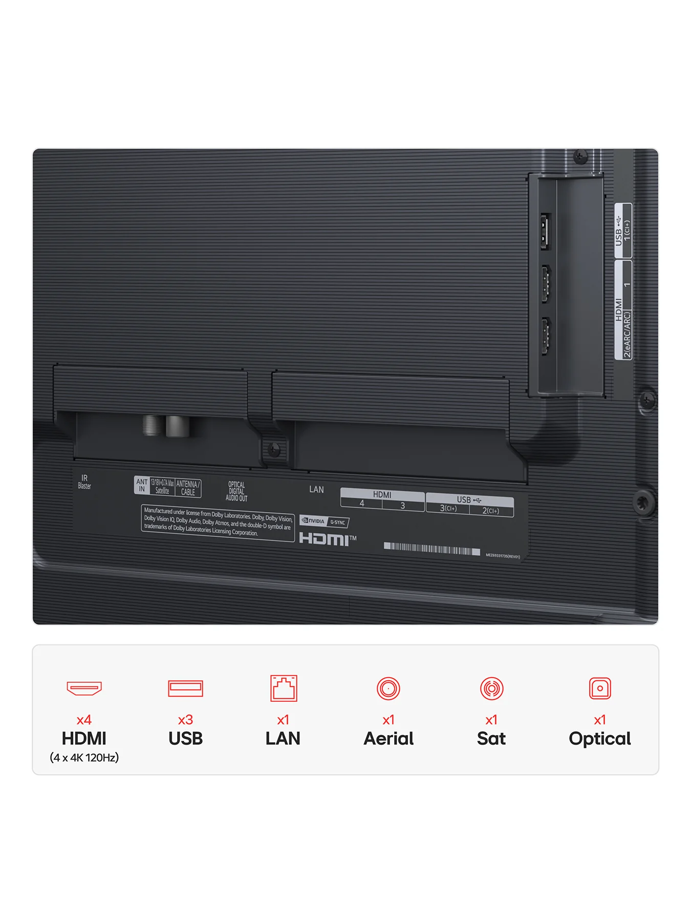 OLED55G56 55 Inch OLED Evo AI 4k HDR Ultra Smart TV with Dolby Atmos 2025 - Image 3