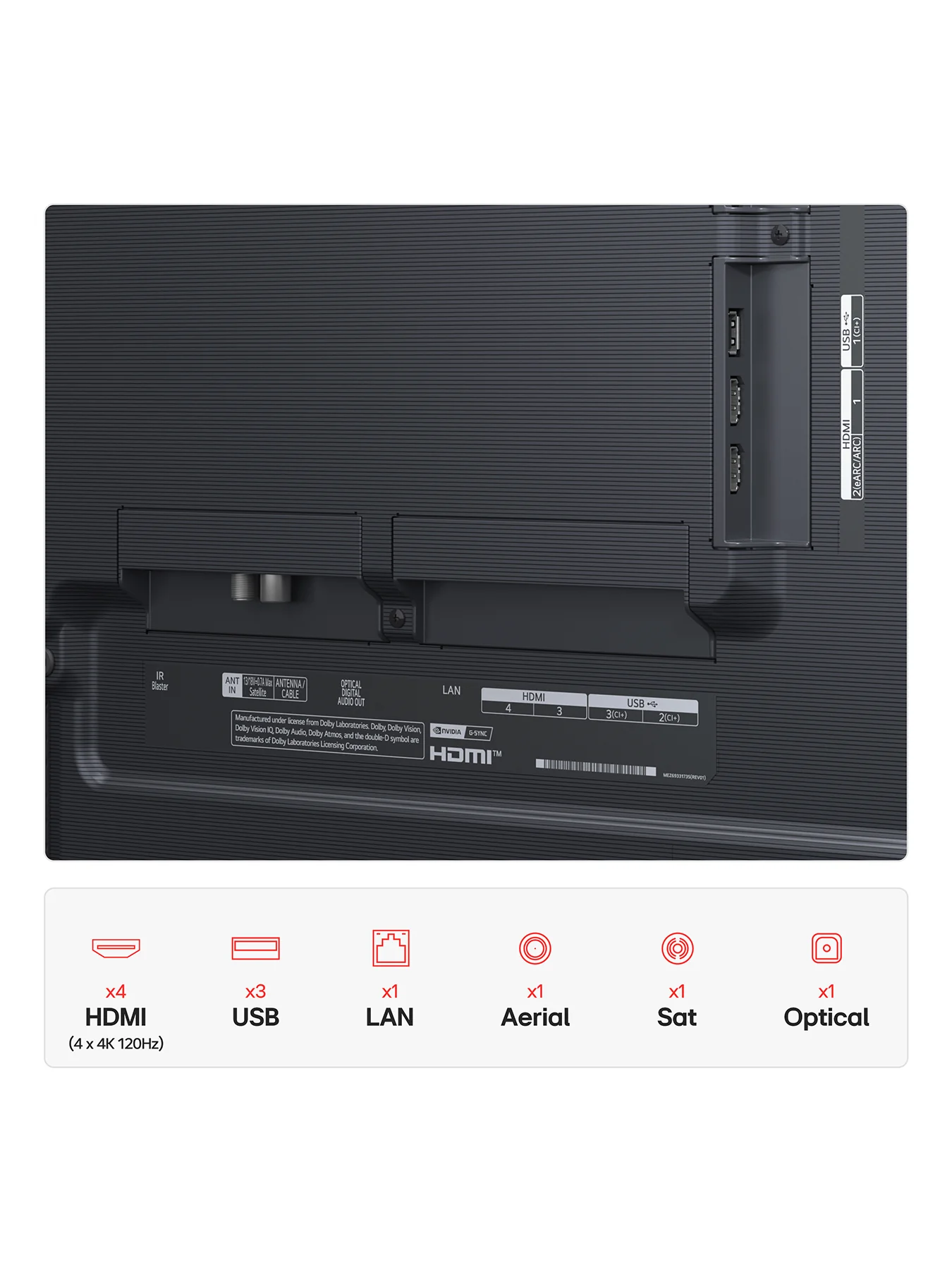 OLED65G54LW 65 Inch OLED Evo AI 4k HDR Ultra Smart TV with Dolby Atmos Wall Mount Version 2025 - Image 3