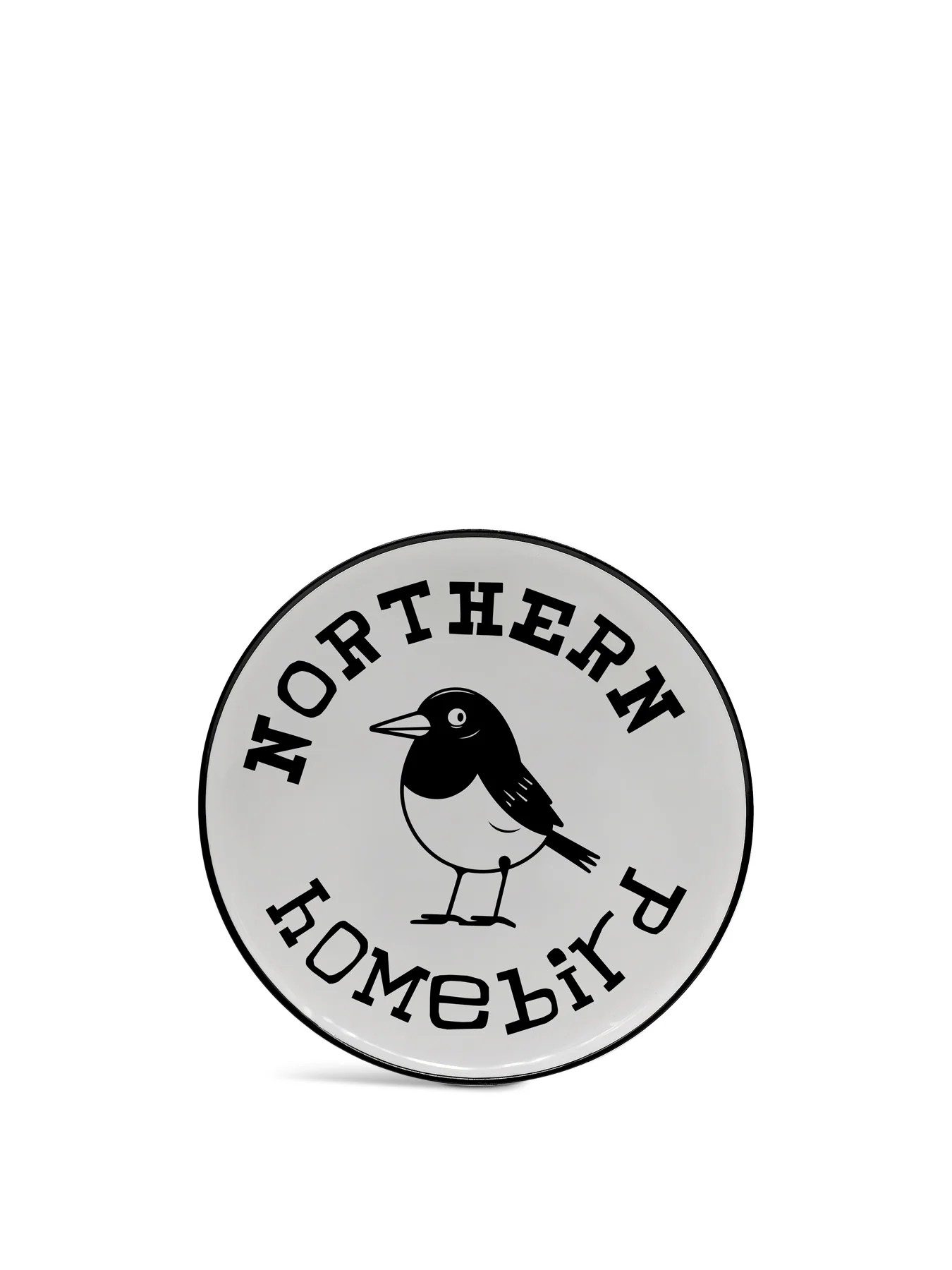 Northern Homebird Premium Ceramic 8” Plate with Black Rim