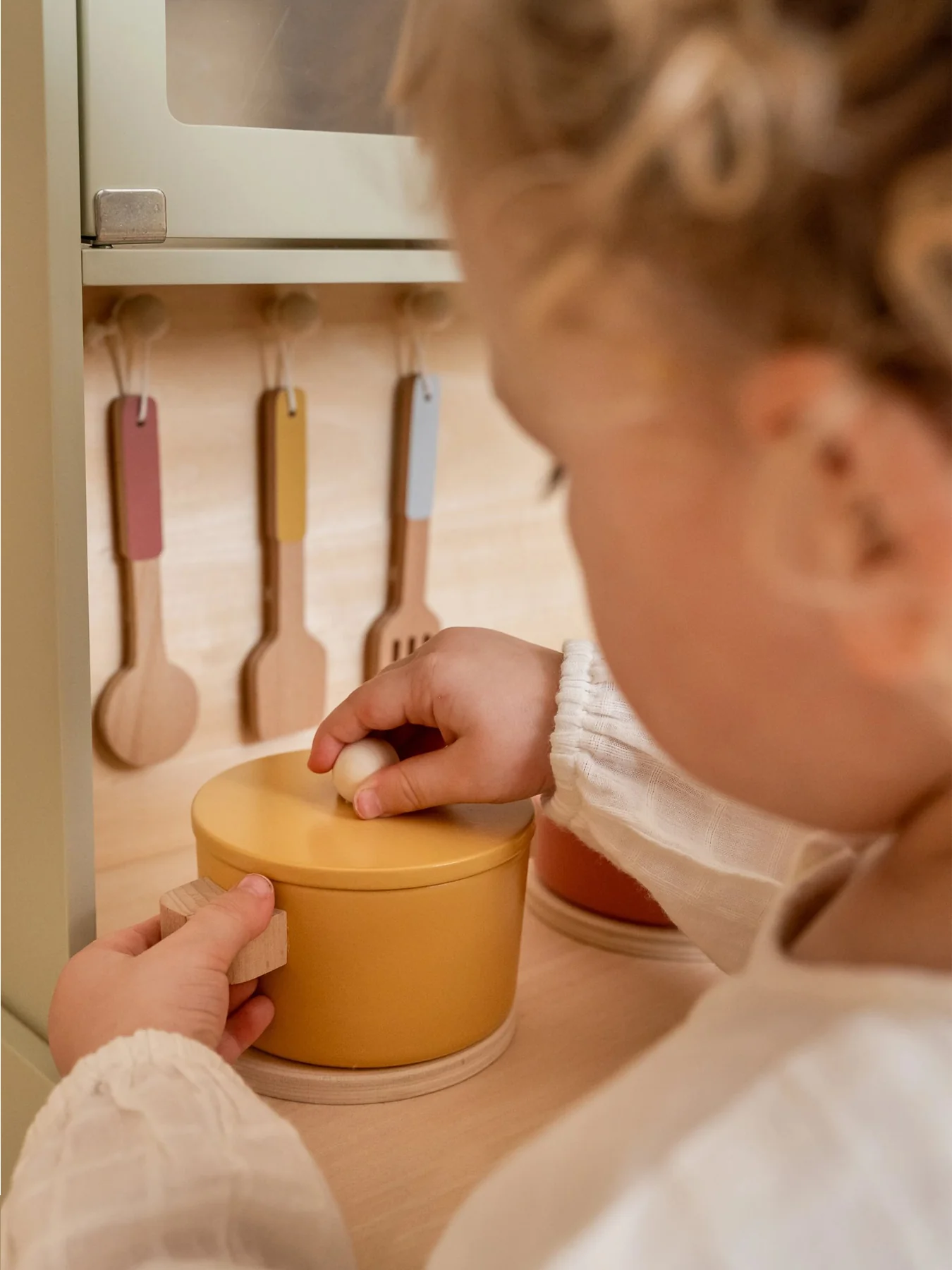 Wooden Play Kitchen Toy Set - Image 3