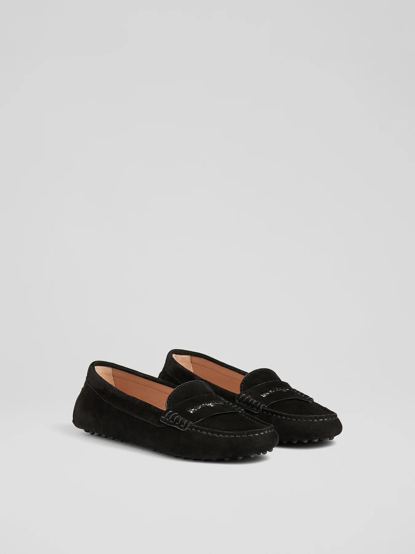 Crystal Black Moccasin Flats Black - Image 3