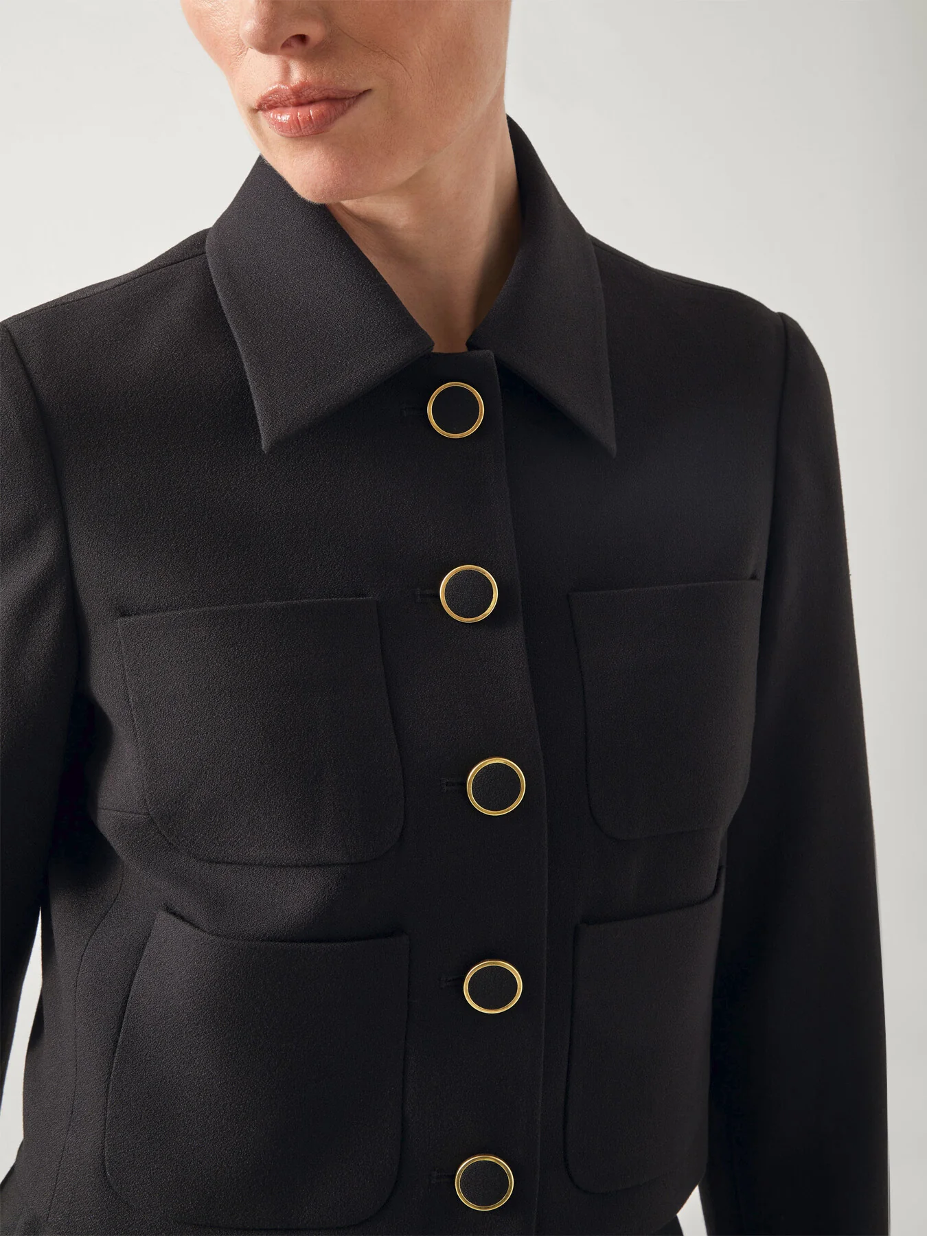 Halina Jacket With Gold Buttons - Image 4