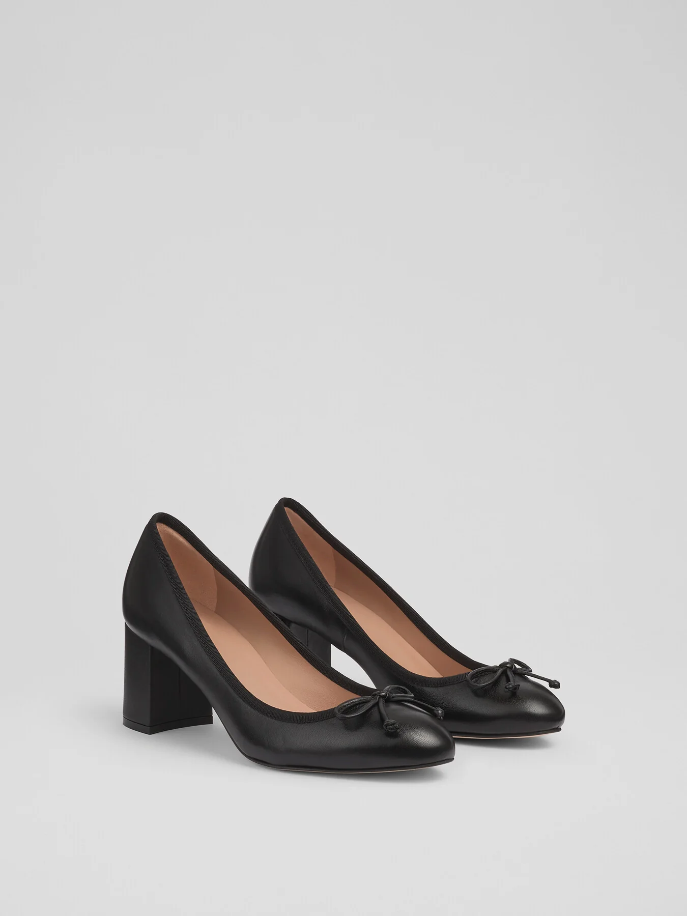 Juliette High Heel Grosgrain Ballerina Courts - Image 2