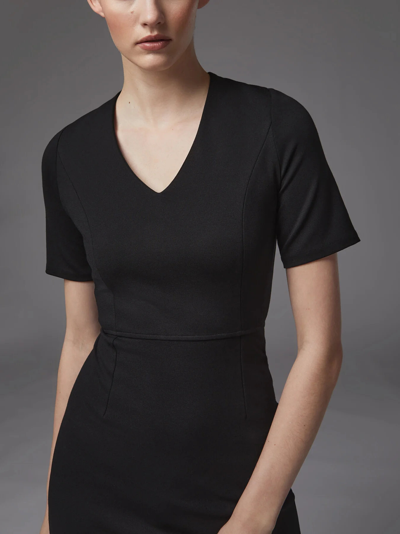 Natasha Fitted Jersey Dress - Image 4