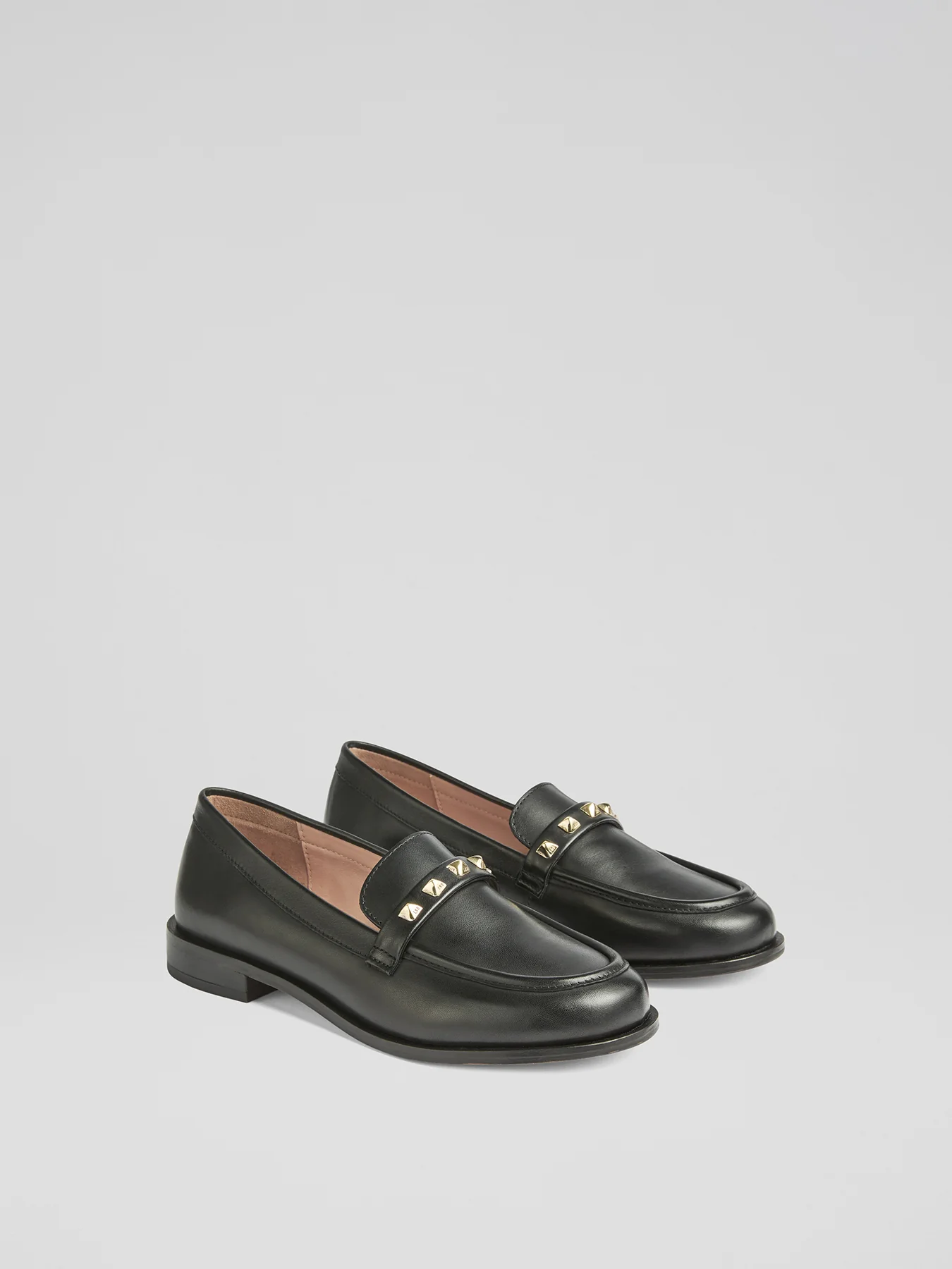 Stellar Black Leather Loafers Black - Image 3
