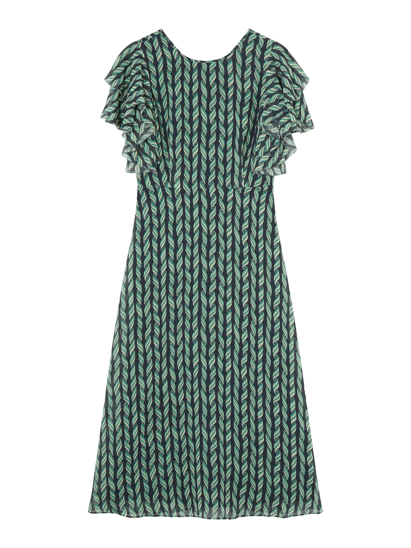 Agnes Print Georgette Dress