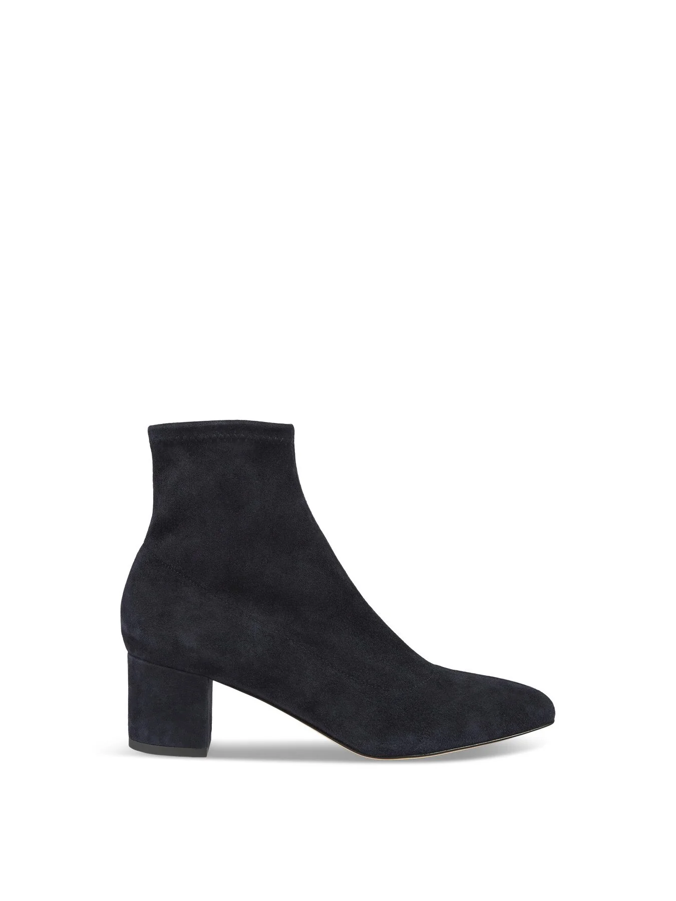 Grove Navy Low Block Stretch Ankle Boots