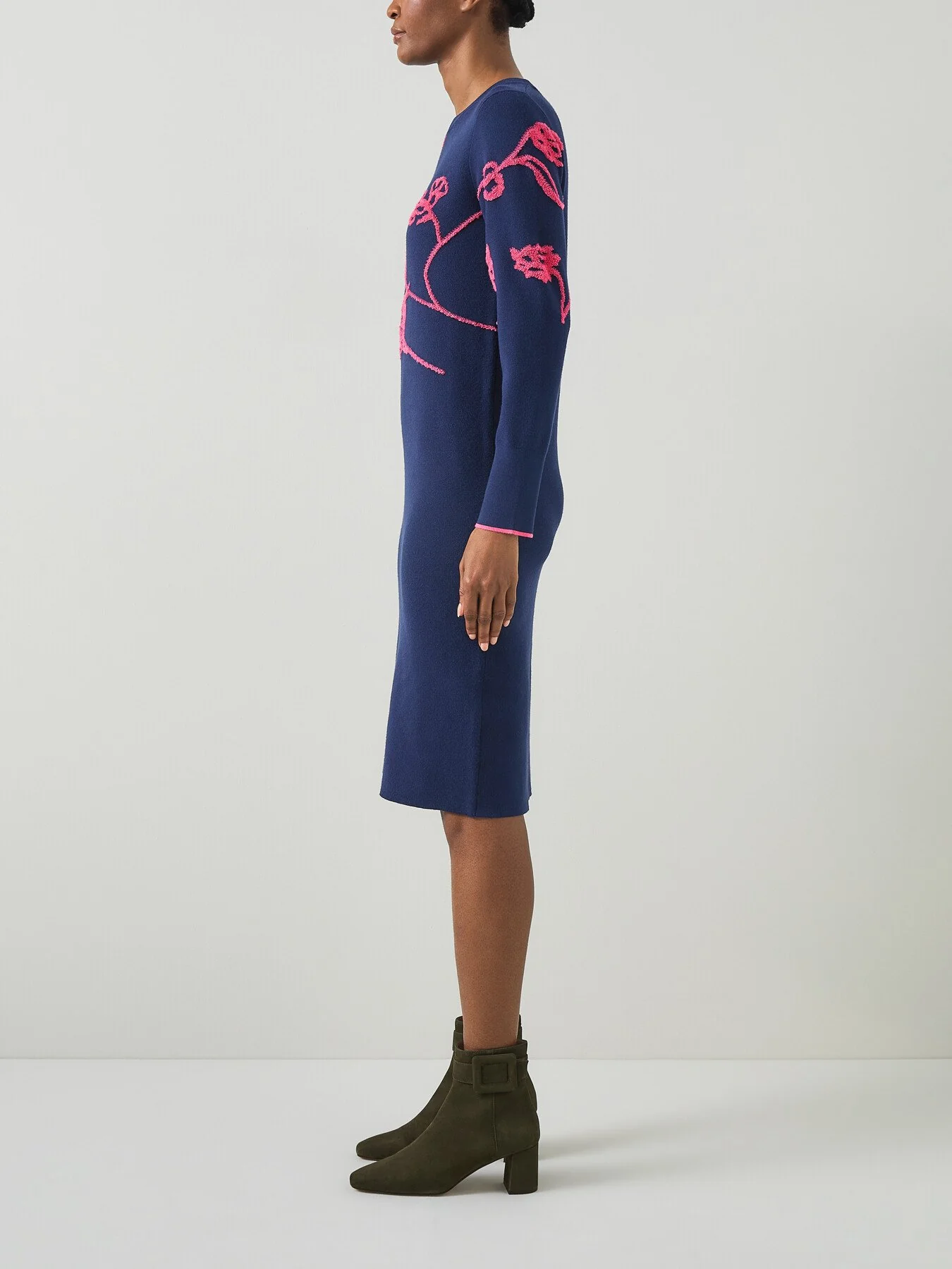 Henry Navy Knit Dress - Image 3