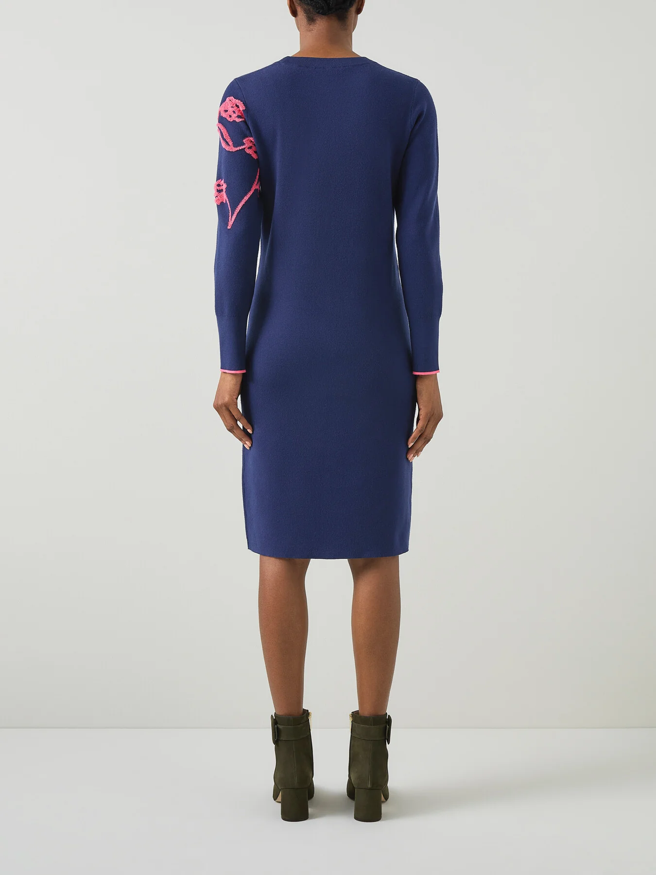 Henry Navy Knit Dress - Image 4