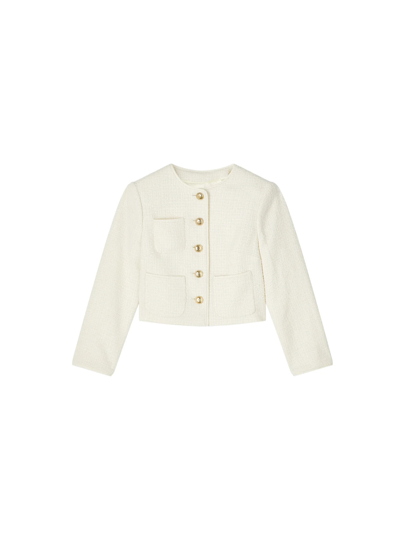 Alexa Recycled Cotton-Blend Italian Tweed Jacket