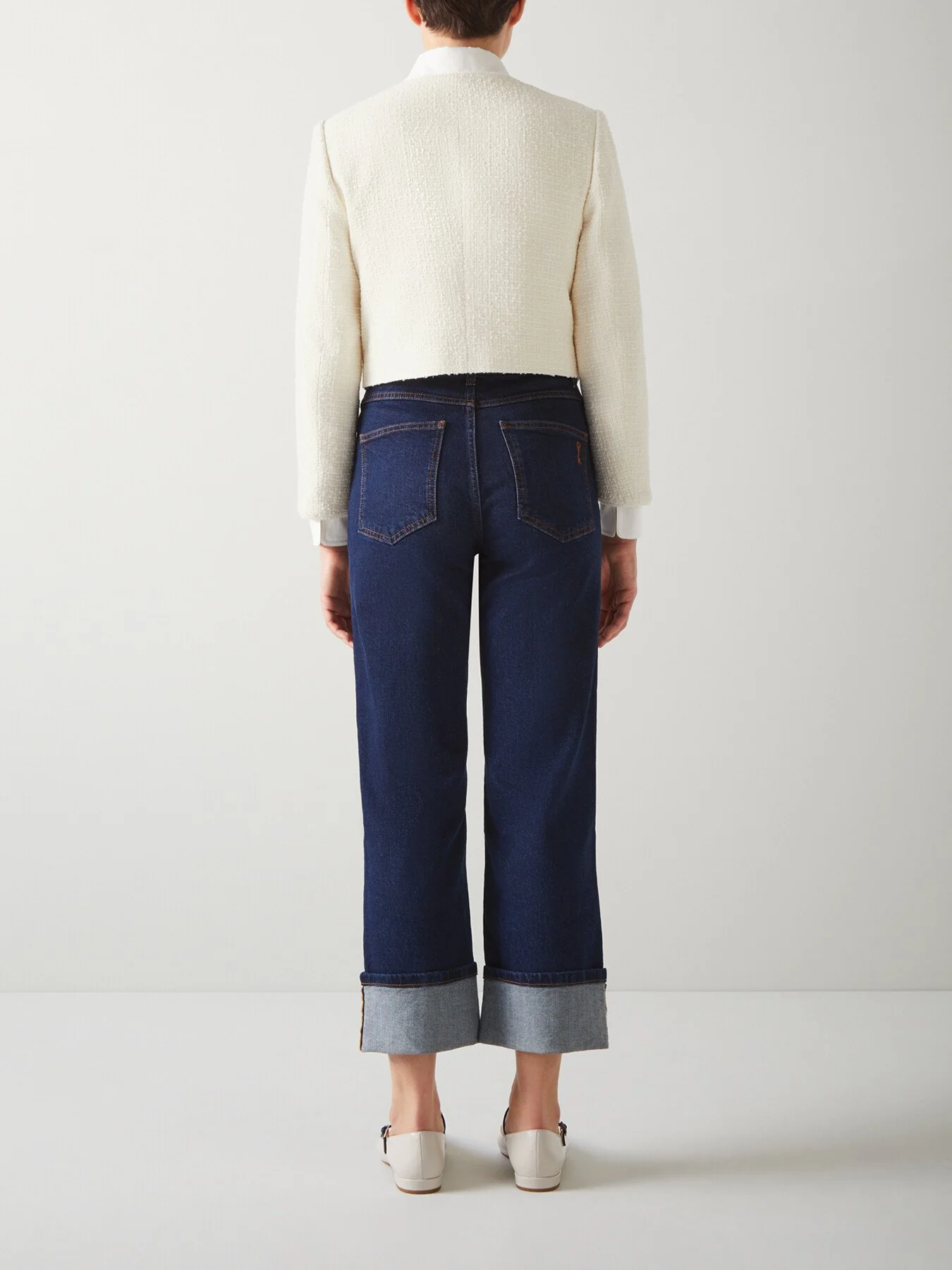 Alexa Recycled Cotton-Blend Italian Tweed Jacket - Image 3