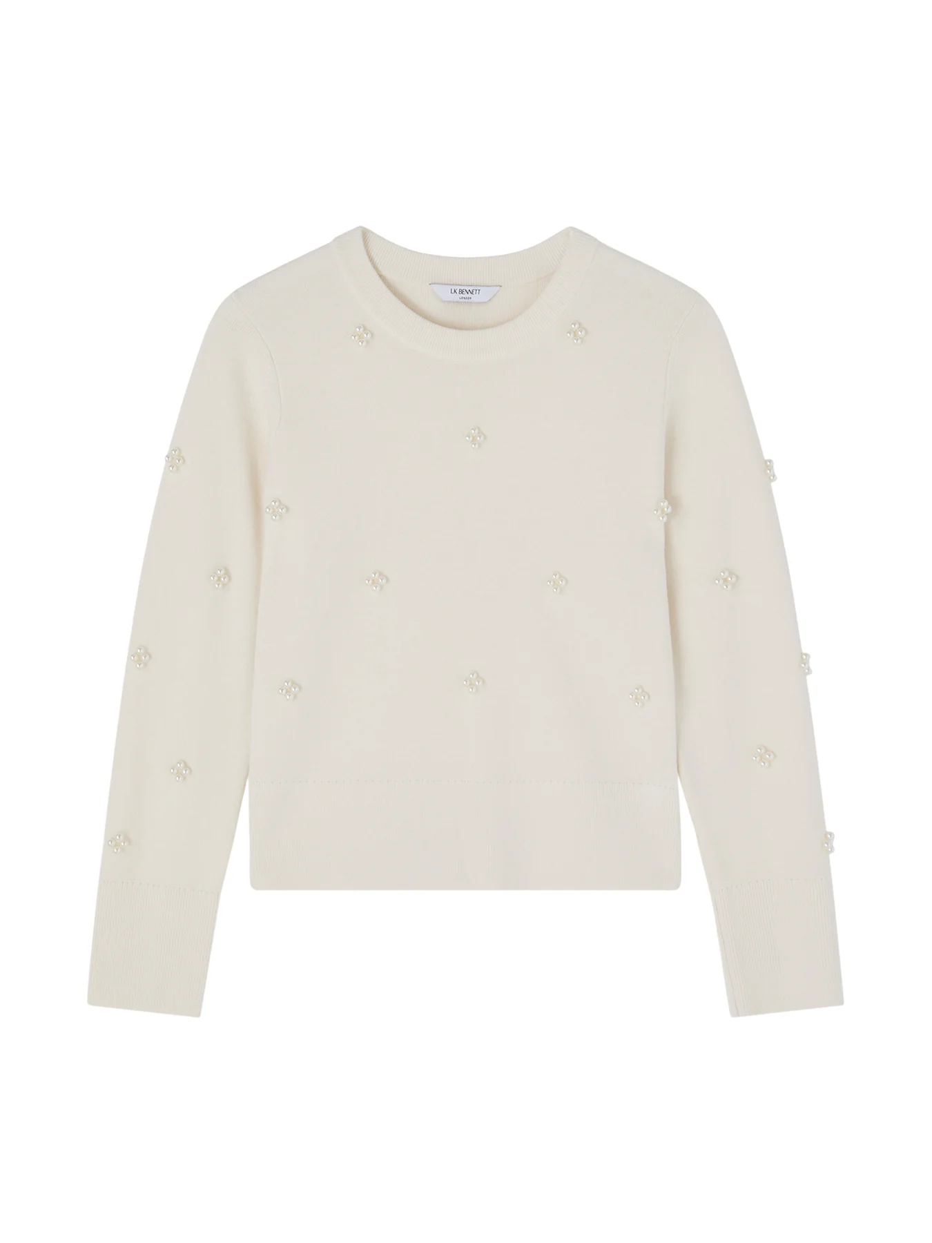 Buttercup Ivory Pearl Beaded Milano Sweater