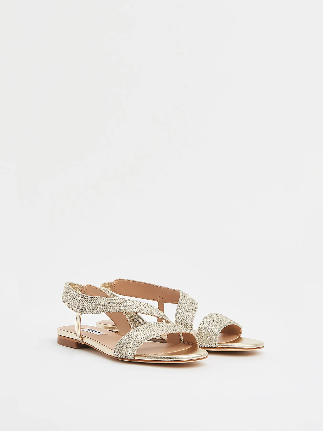 Metallic Rachel Flat Sandals - Image 2