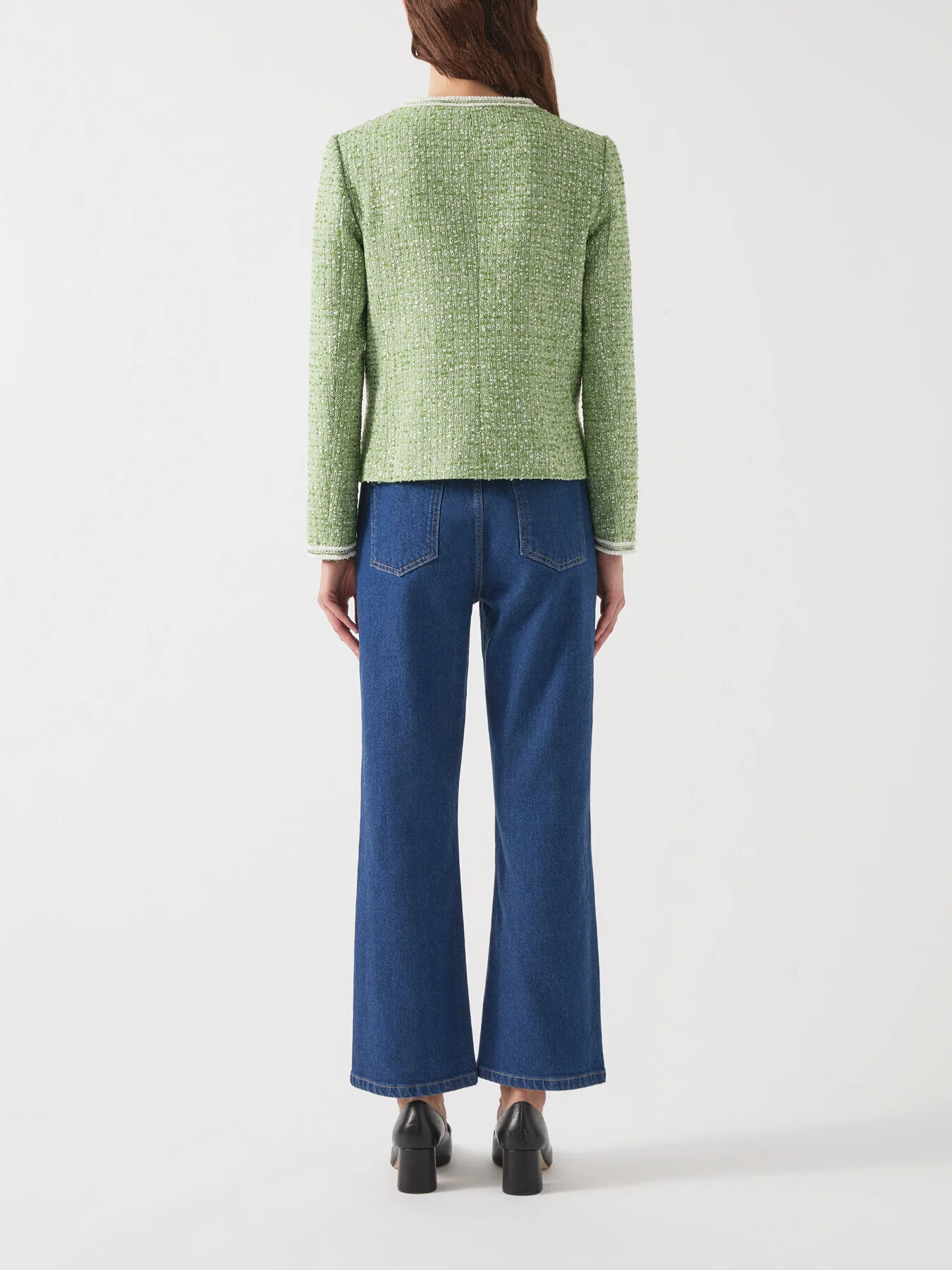Charlie Treetop & Birch Cotton Blend Tweed And Trim Jacket - Image 3