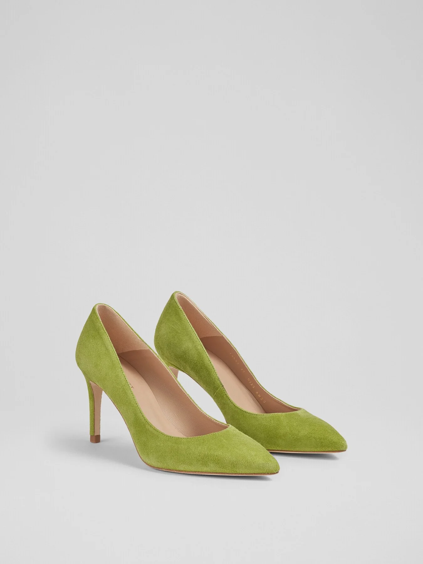 Floret Apple Suede Pointed Toe Courts - Image 2