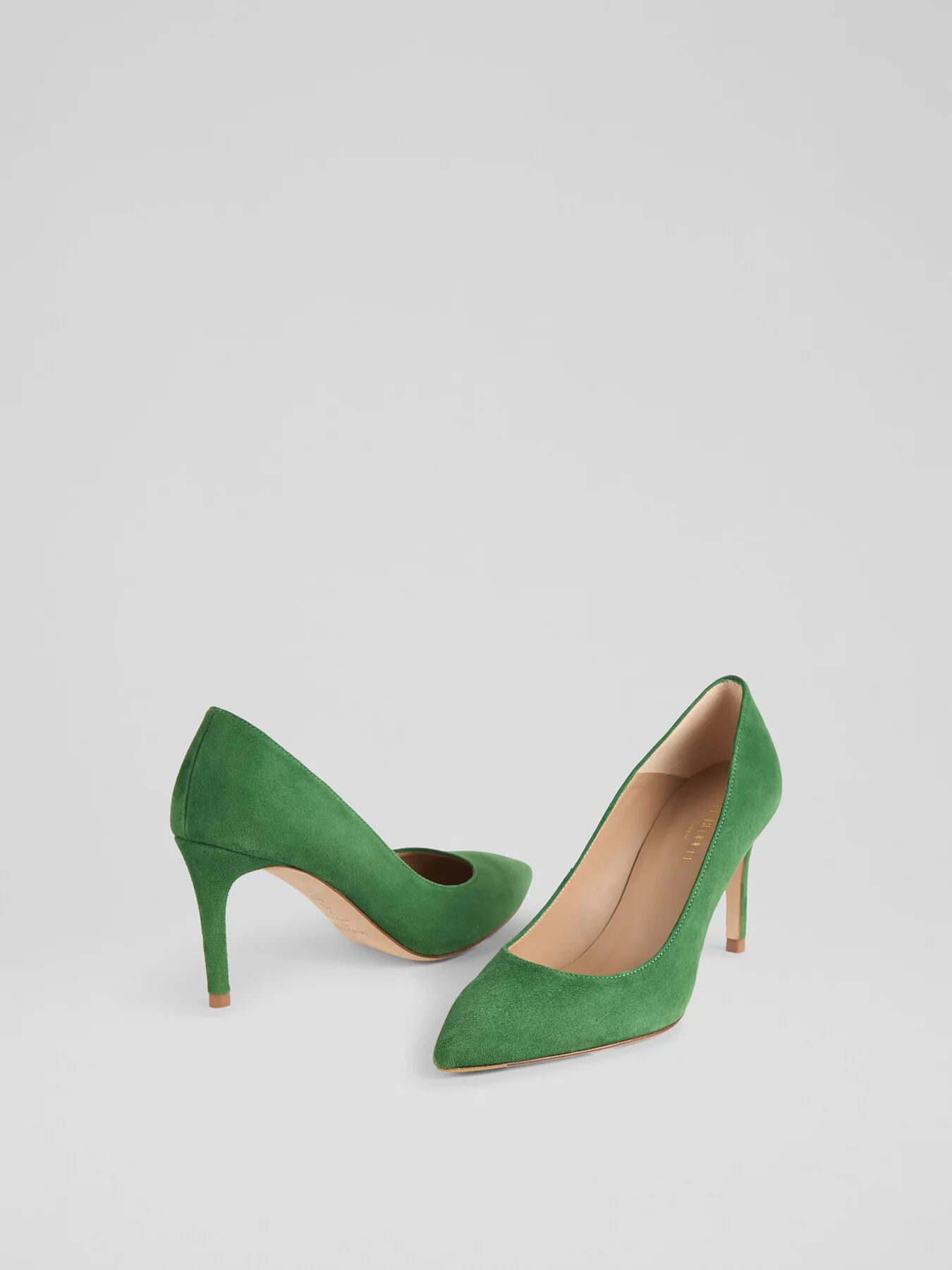 Floret Fern Kid Suede Stiletto Heel Court - Image 3